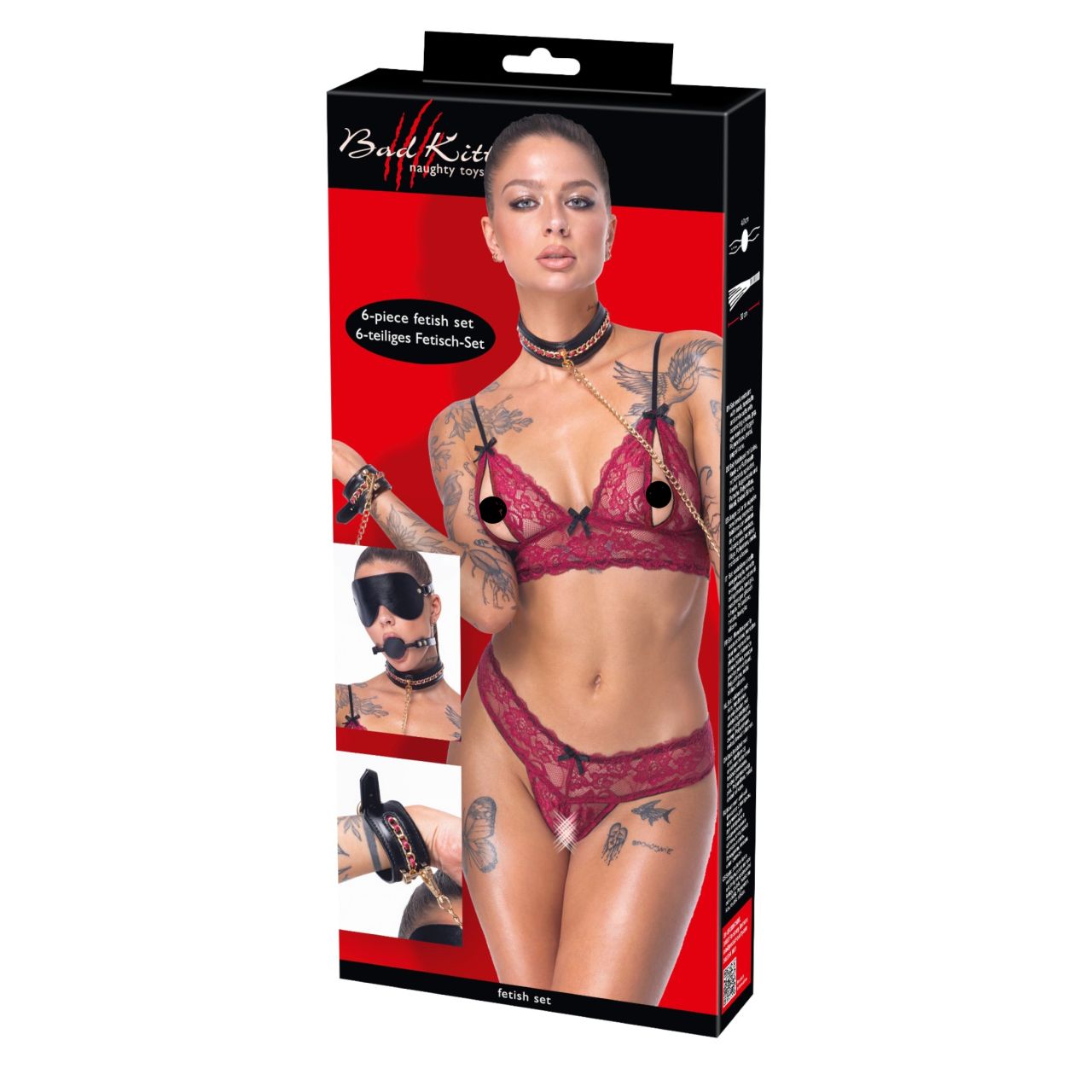 Bad Kitty - bondage szett - 6 részes (fekete) Bad Kitty - bondage szett - 6 részes (fekete)