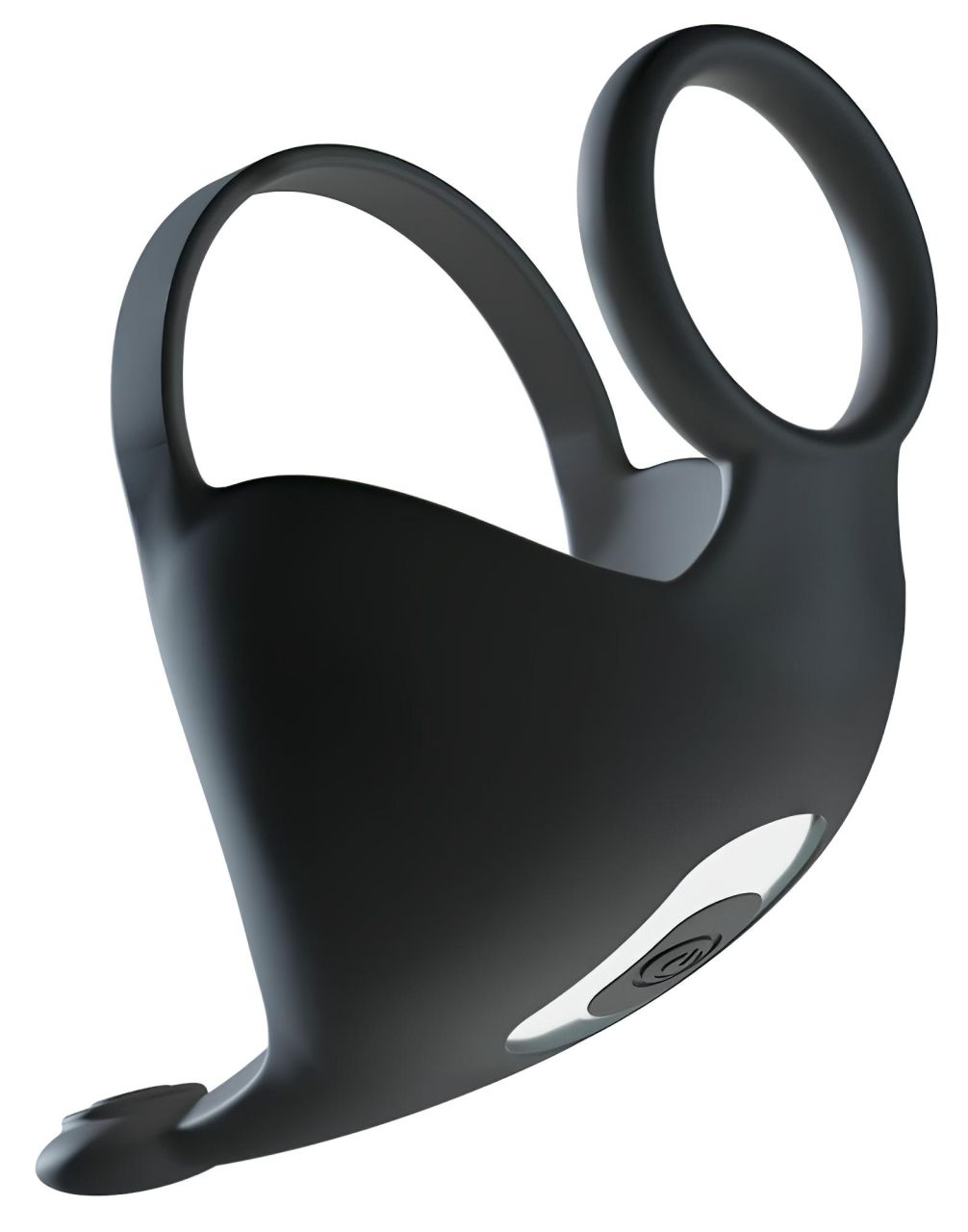 Rebel - akkus, péniszgyűrű és here vibrátor (fekete) Rebel - akkus, péniszgyűrű és here vibrátor (fekete)