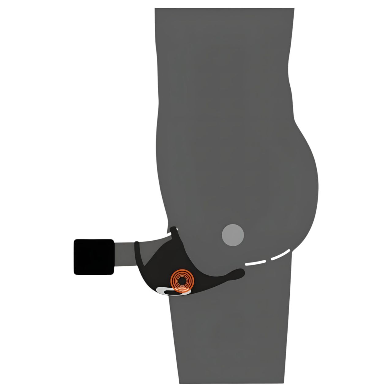 Rebel - akkus, péniszgyűrű és here vibrátor (fekete) Rebel - akkus, péniszgyűrű és here vibrátor (fekete)