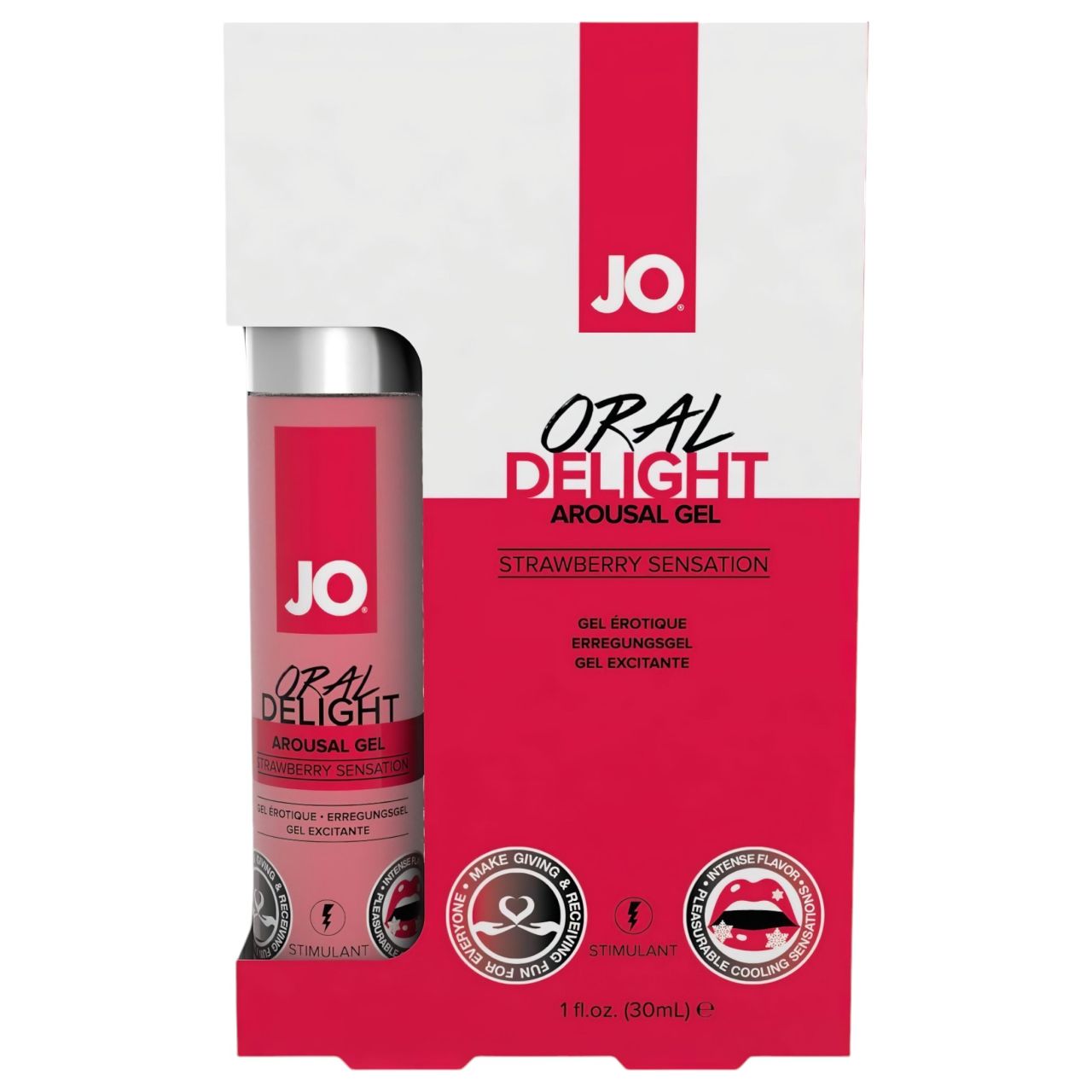 System JO Oral Delight - hűsítő, ehető síkosító - eper (30ml) System JO Oral Delight - hűsítő, ehető síkosító - eper (30ml)