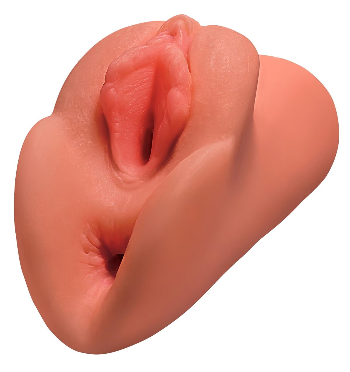 PDX Double Stroker - 2in1 élethű maszturbátor (sötét natúr) PDX Double Stroker - 2in1 élethű maszturbátor (sötét natúr)