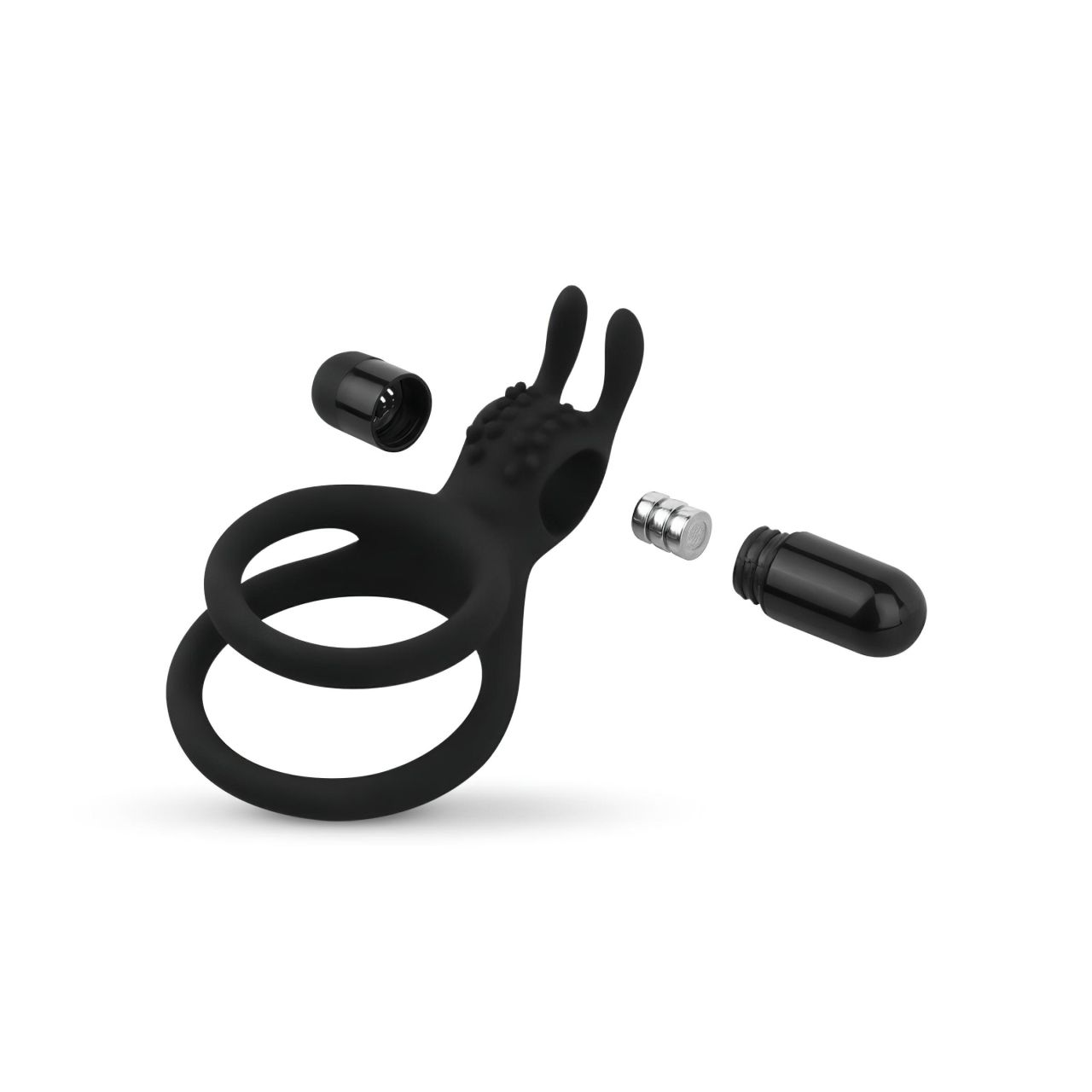 Easytoys Share Ring - vibrációs pénisz- és heregyűrű (fekete) Easytoys Share Ring - vibrációs pénisz- és heregyűrű (fekete)