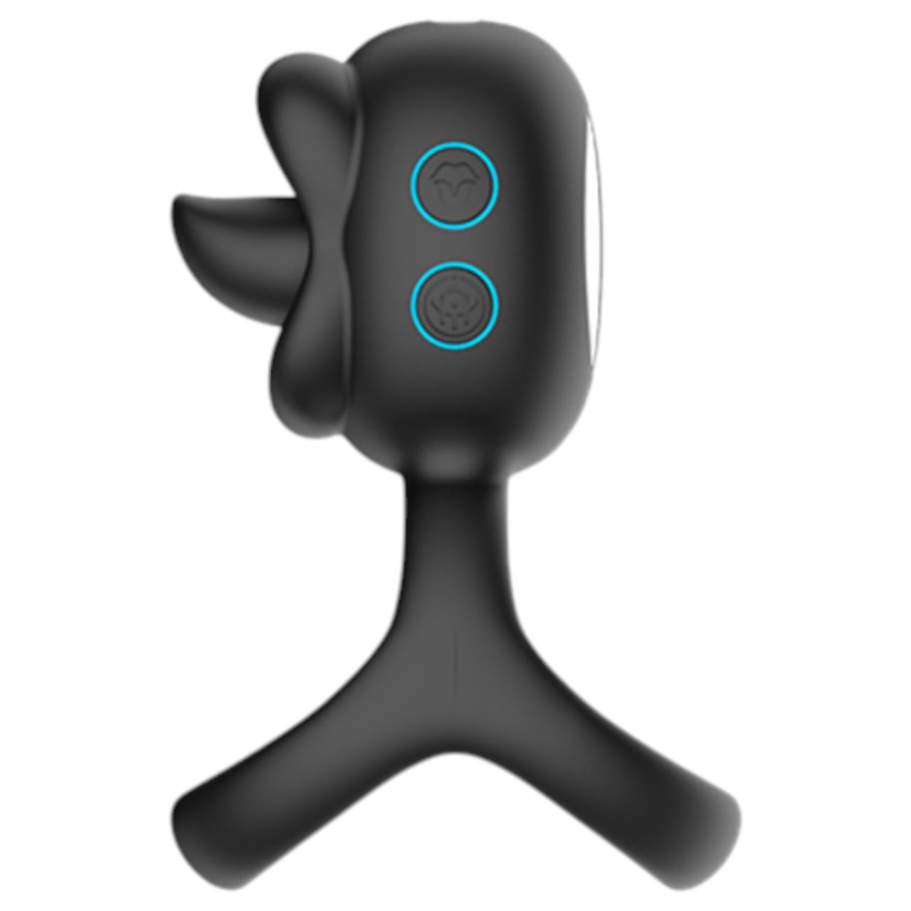 Biu-Biu - péniszgyűrű és nyaló csiklóvibrátor (fekete) Biu-Biu - péniszgyűrű és nyaló csiklóvibrátor (fekete)