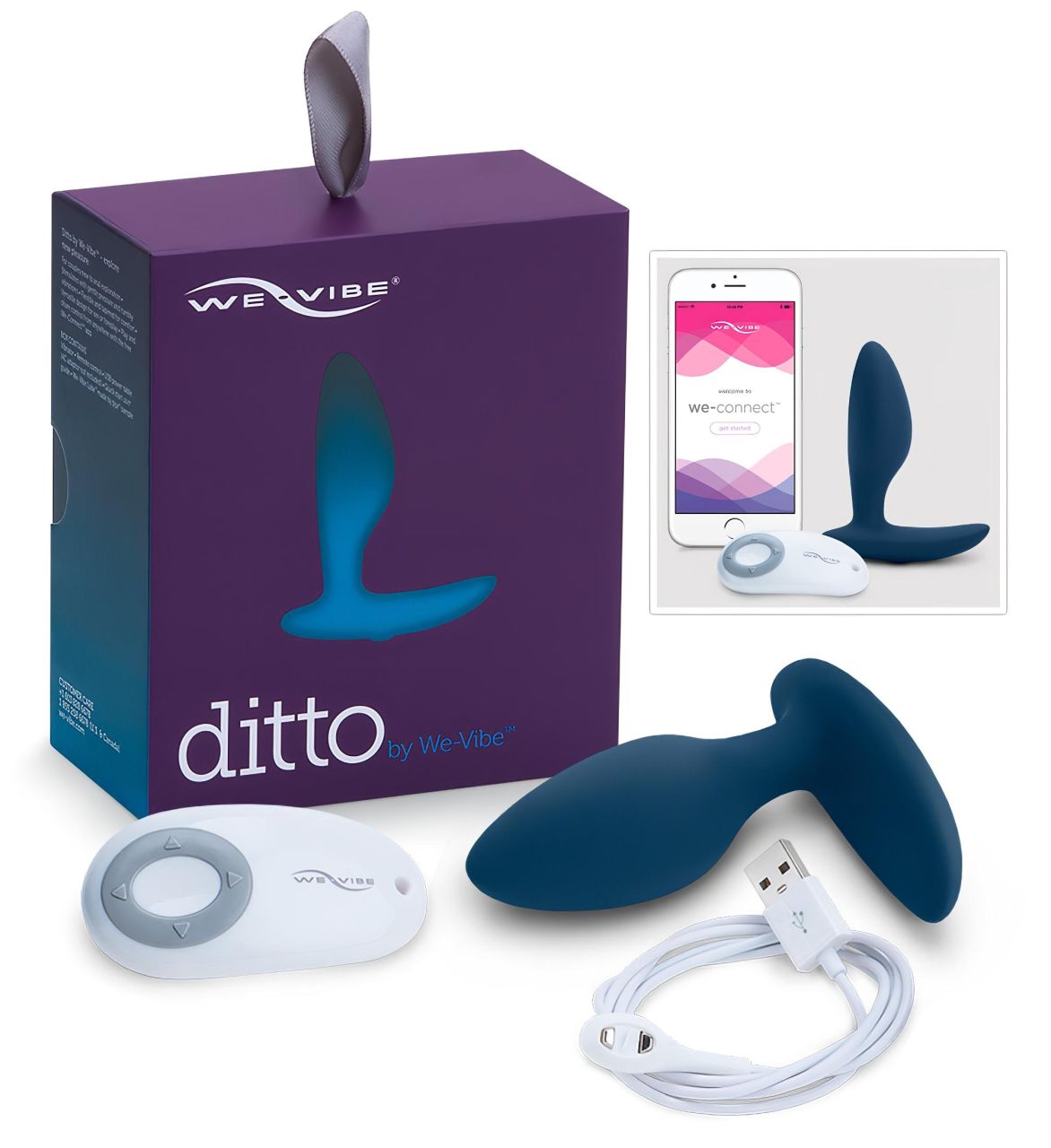 / We-Vibe Ditto - akkus anál vibrátor (türkiz)