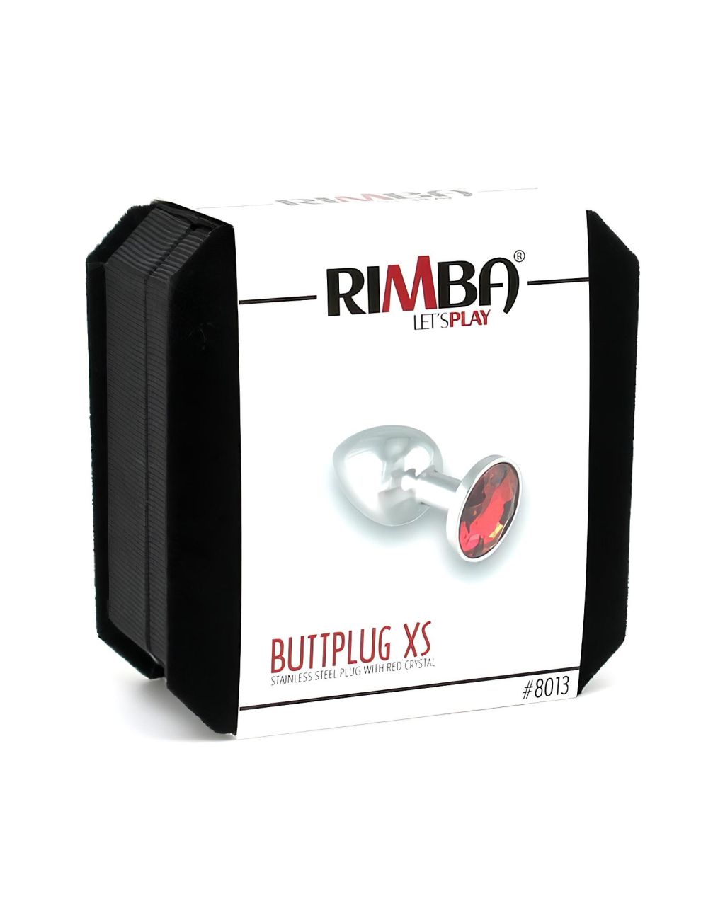 Rimba XS - piros köves, fém anál plug (ezüst) Rimba XS - piros köves, fém anál plug (ezüst)