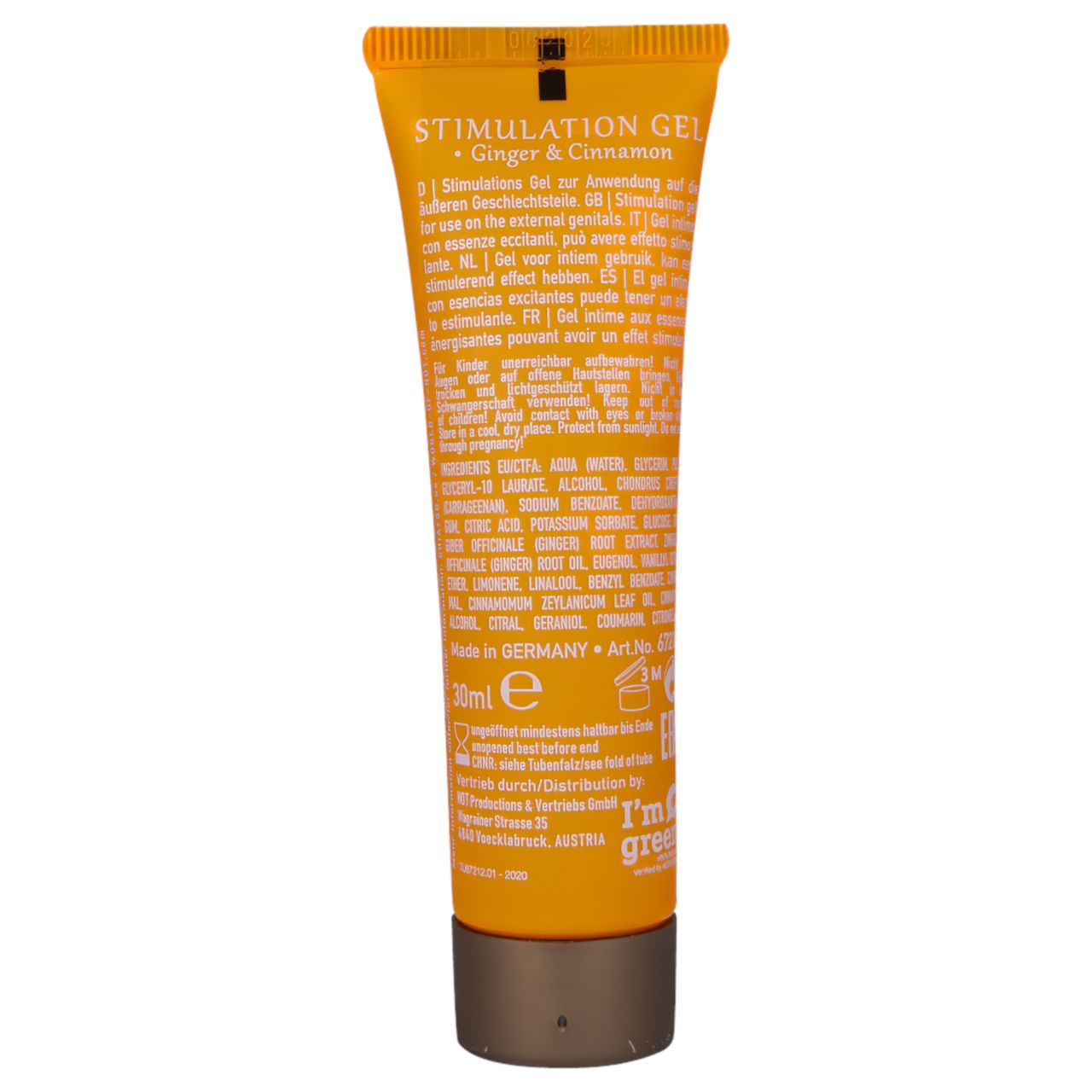 HOT Shiatsu - stimuláló krém nőknek - gyömbér és fahéj (30ml)