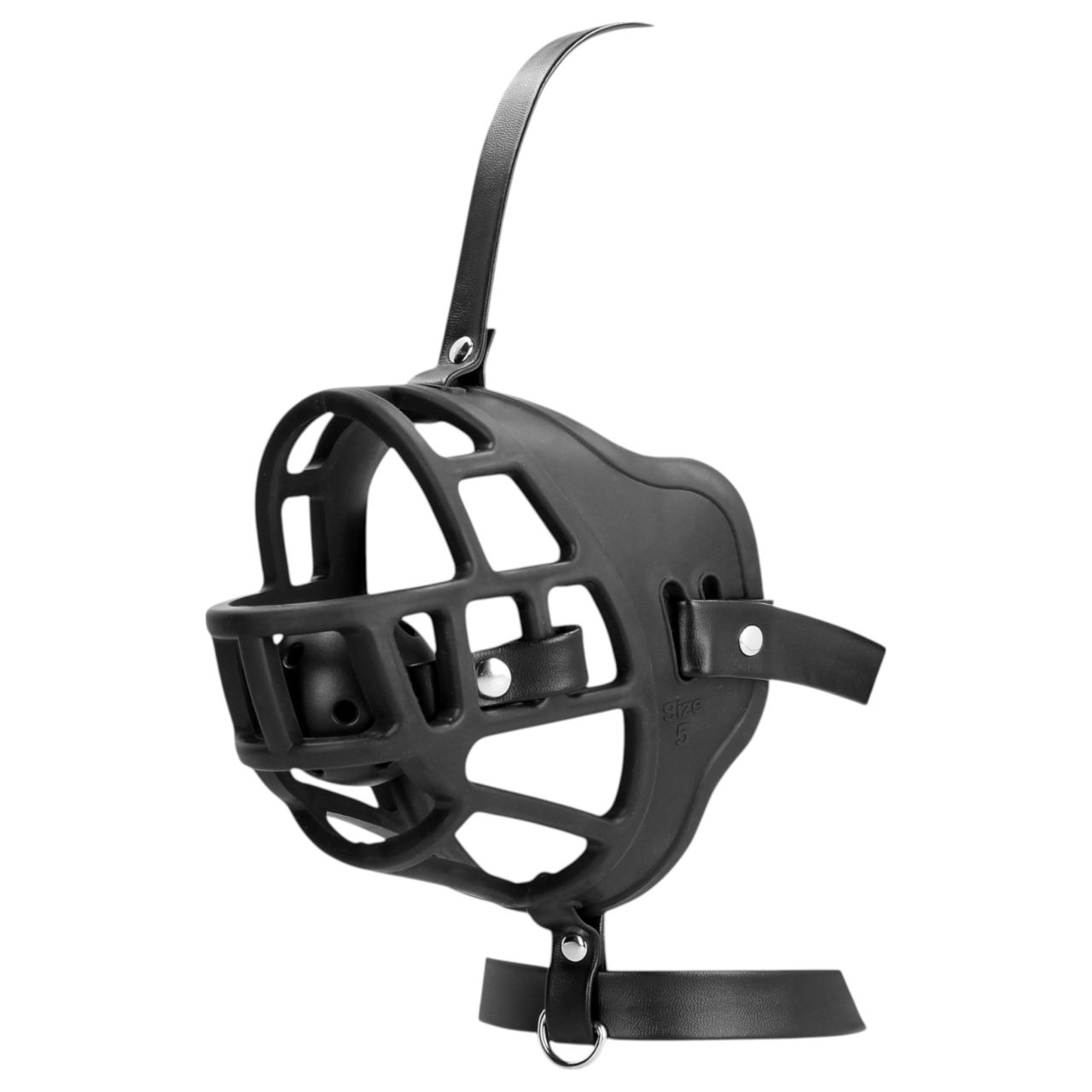 Ouch! - szájkosár, beépített szájpecekkel (fekete)