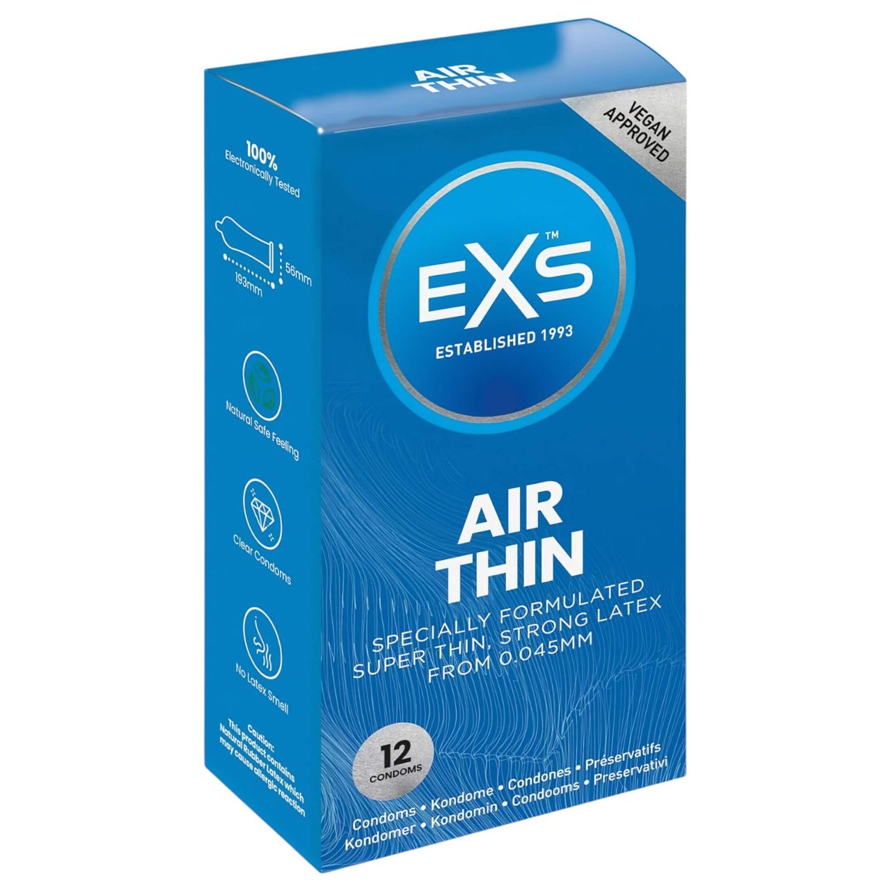 EXS Air Thin - latex óvszer (12db) EXS Air Thin - latex óvszer (12db)