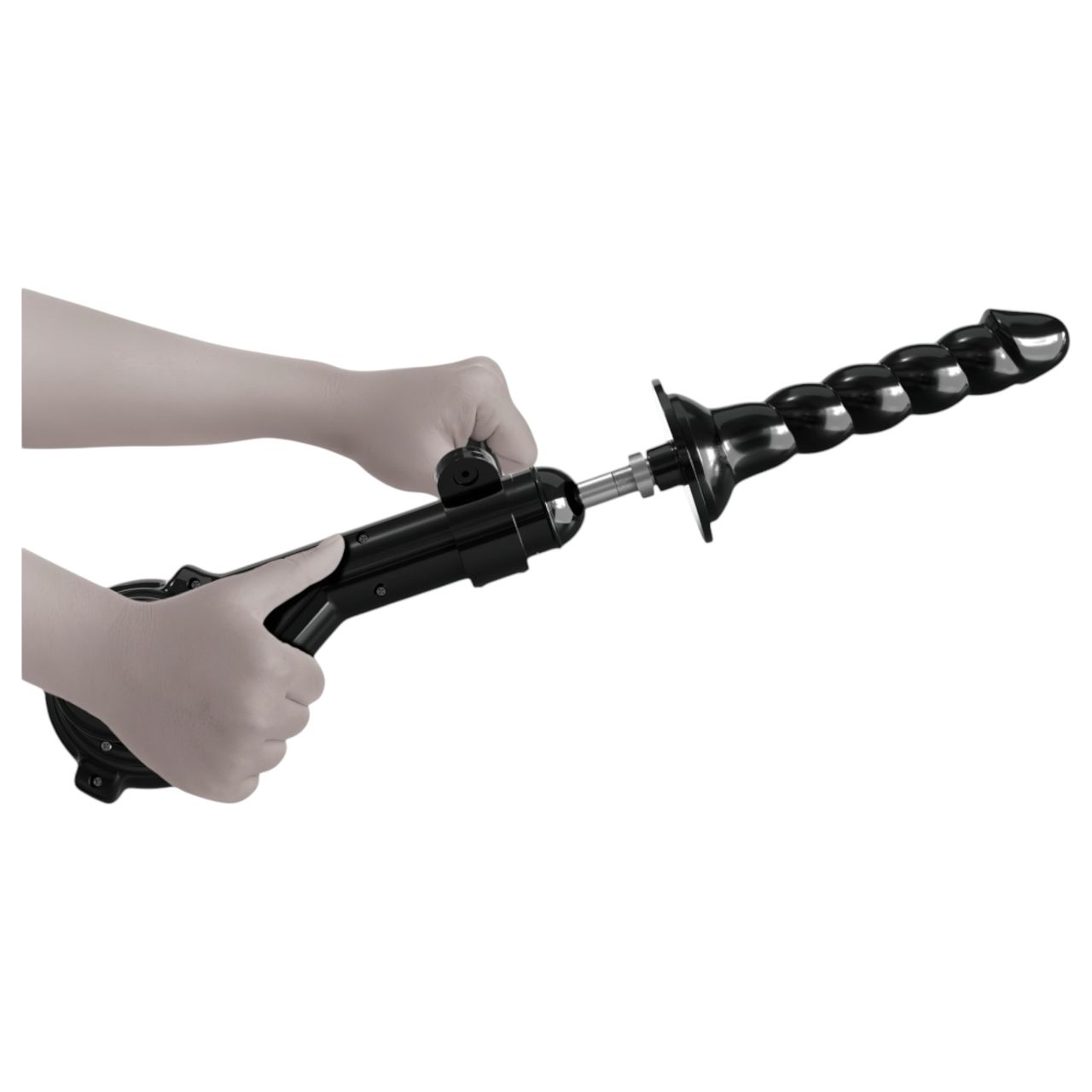 Fetish Body Dock Pro - szexgép (fekete) Fetish Body Dock Pro - szexgép (fekete)