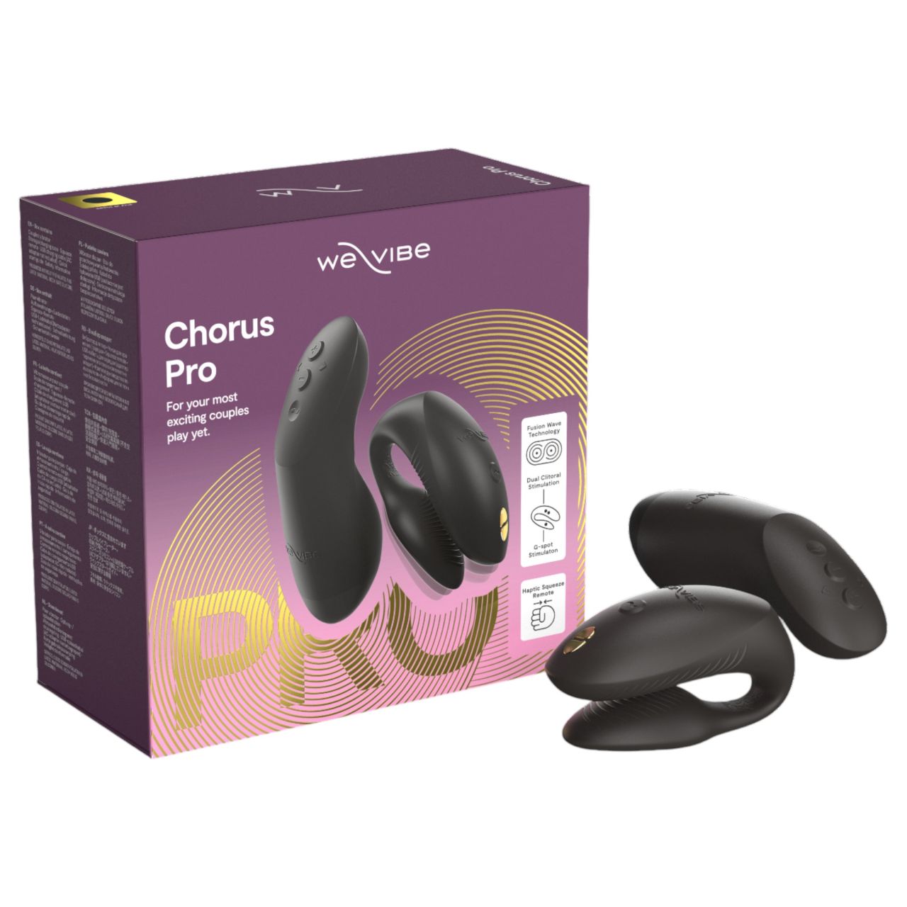 We-Vibe Chorus Pro - okos, távirányítós párvibrátor (fekete) We-Vibe Chorus Pro - okos, távirányítós párvibrátor (fekete)