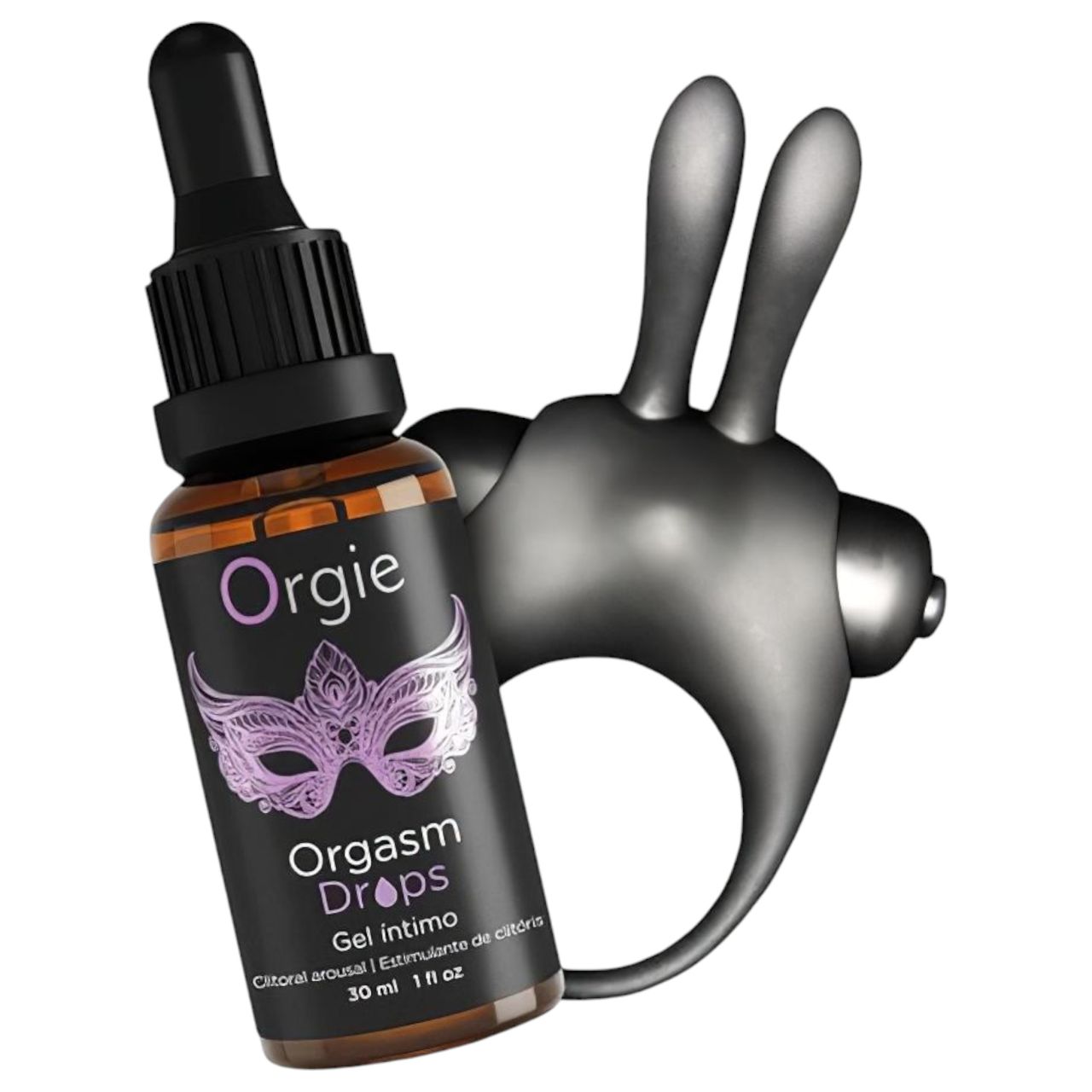 Orgie Orgasmic Bunny - vibrációs péniszgyűrű szett (fekete) Orgie Orgasmic Bunny - vibrációs péniszgyűrű szett (fekete)