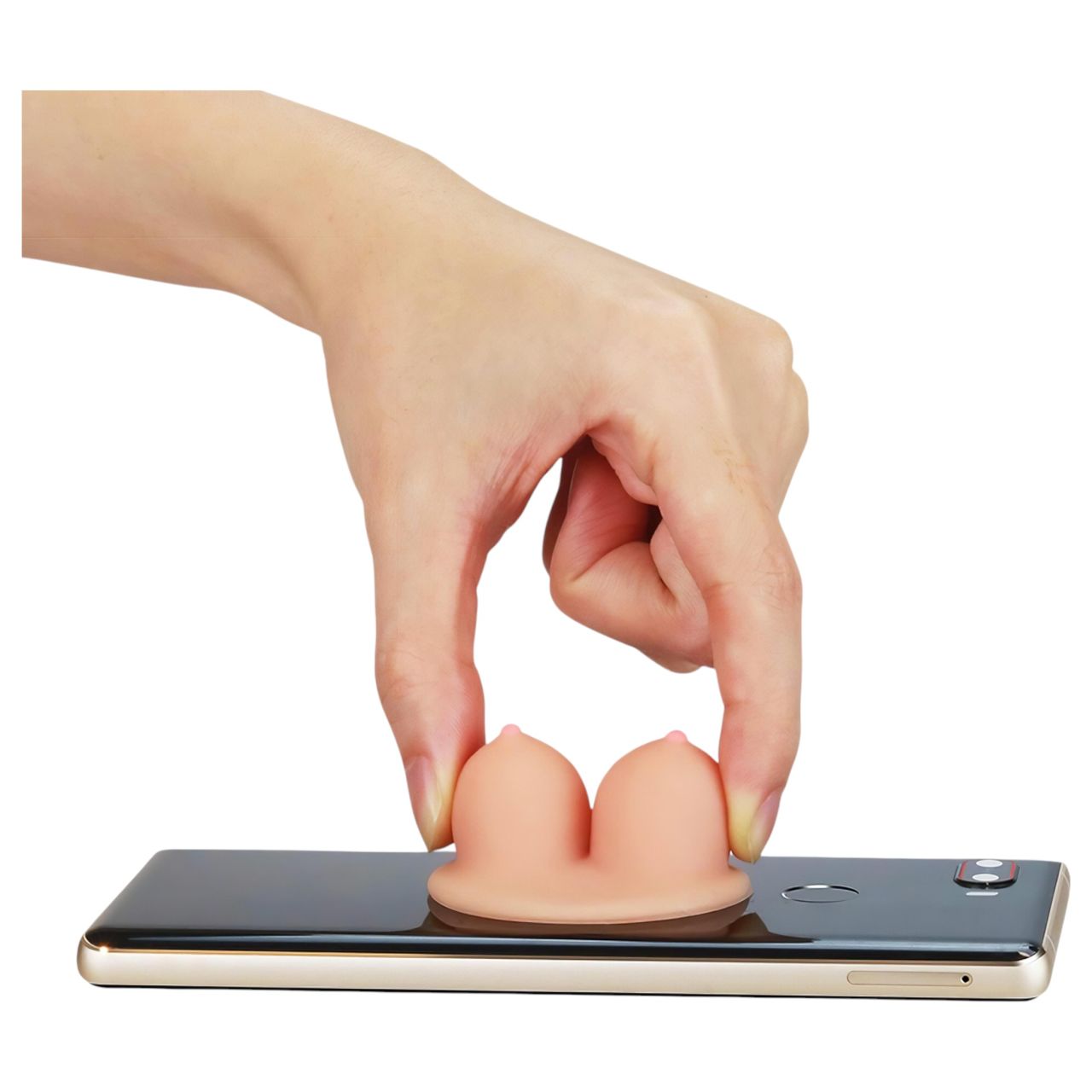 Lovetoy - tapadókorongos telefon tartó - cicis (natúr) Lovetoy - tapadókorongos telefon tartó - cicis (natúr)