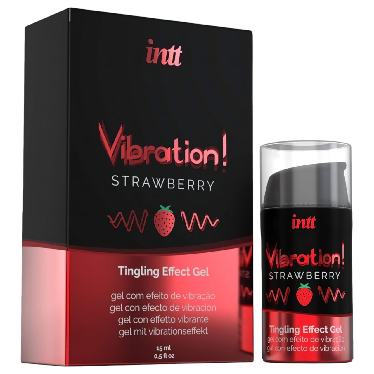 Intt Vibration! - folyékony vibrátor - eper (15ml) Intt Vibration! - folyékony vibrátor - eper (15ml)