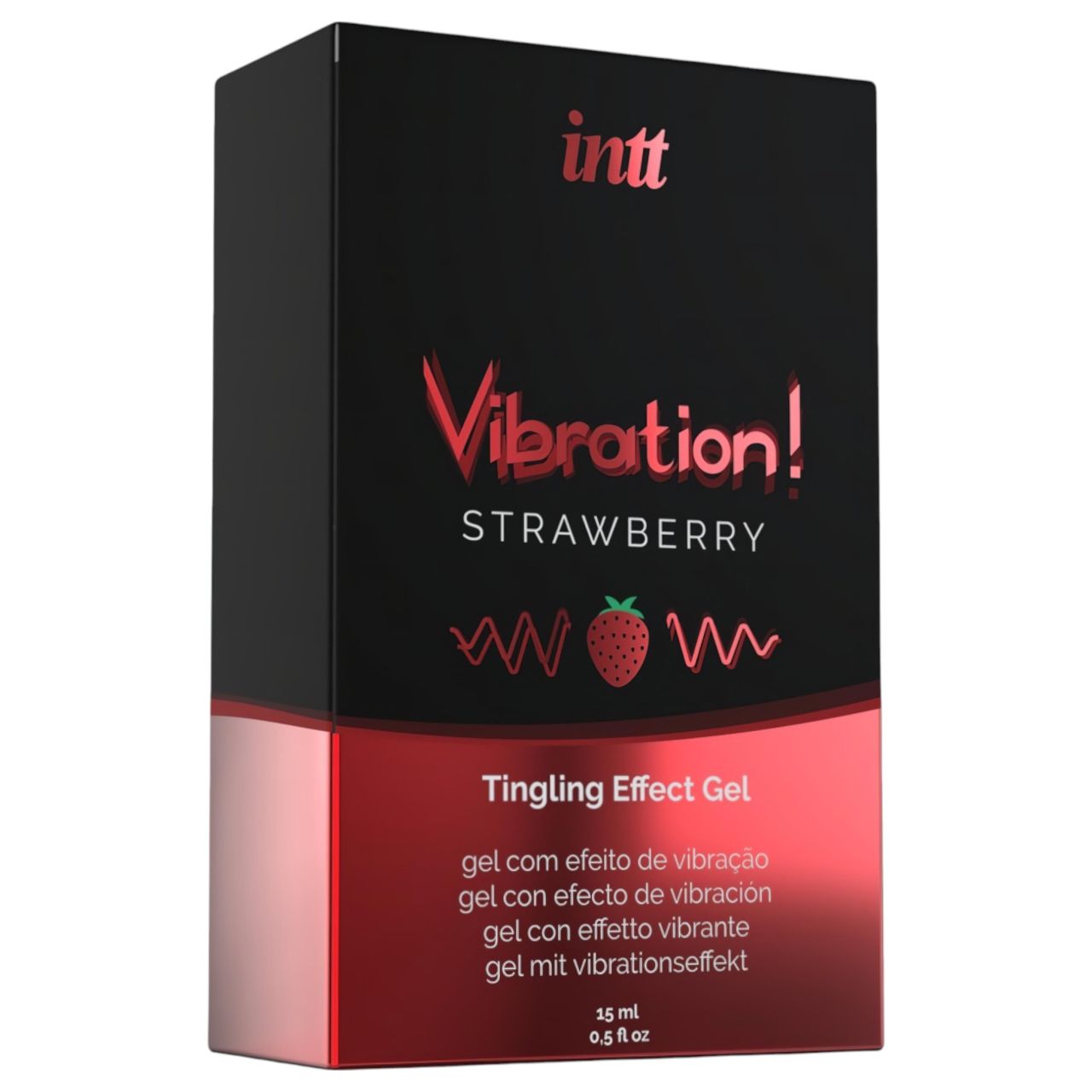 Intt Vibration! - folyékony vibrátor - eper (15ml) Intt Vibration! - folyékony vibrátor - eper (15ml)