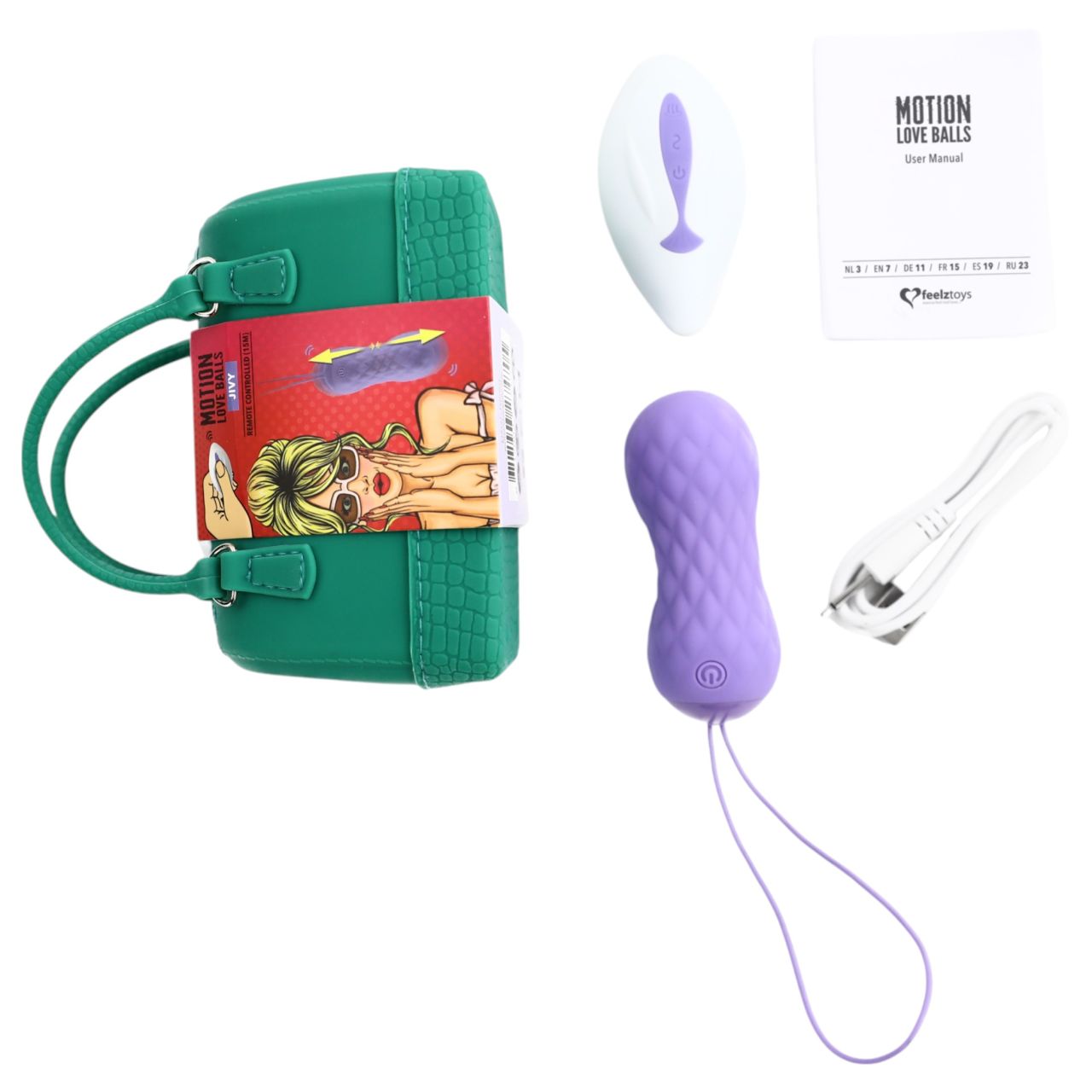 FEELZTOYS Jivy - rádiós lökő vibrációs tojás (lila) FEELZTOYS Jivy - rádiós lökő vibrációs tojás (lila)