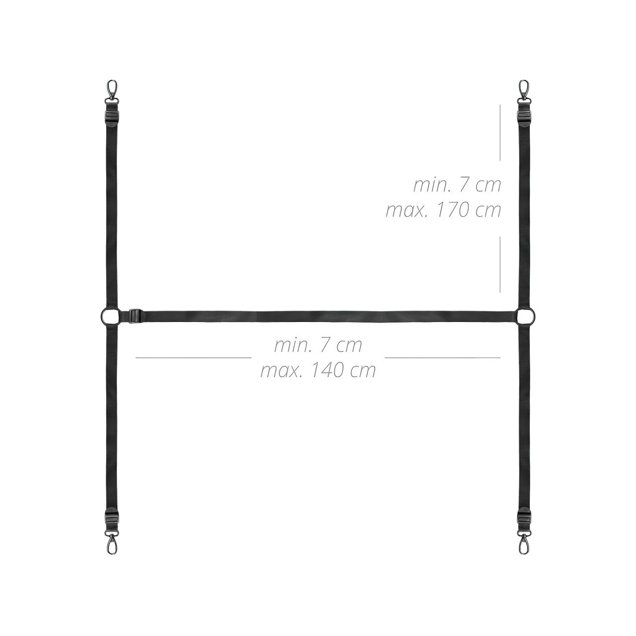 Bedroom Fantasies - ágyhoz kötöző szett (fekete) Bedroom Fantasies - ágyhoz kötöző szett (fekete)