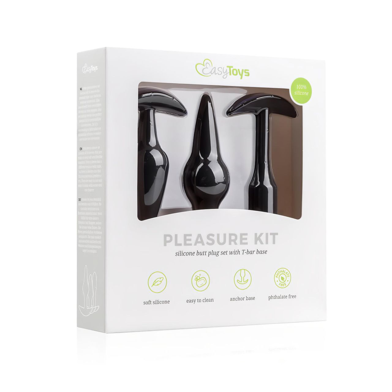 Easytoys Pleasure kit - változatos anál plug szett (fekete) Easytoys Pleasure kit - változatos anál plug szett (fekete)