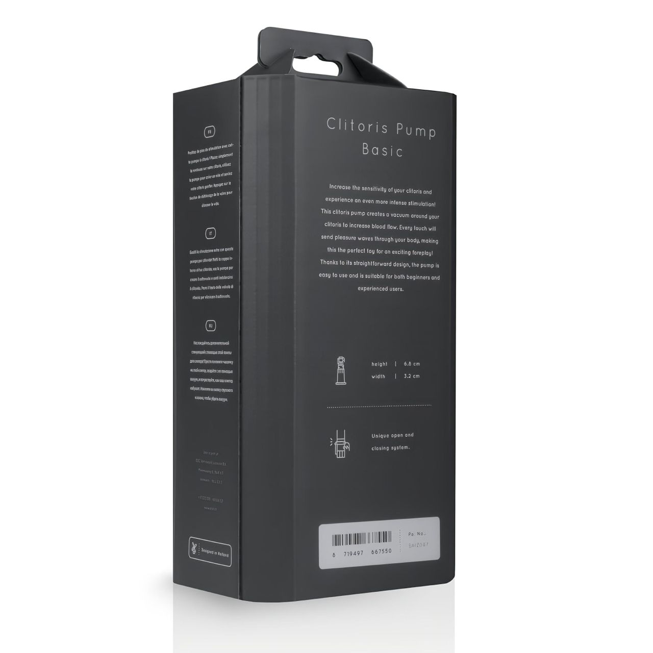 Saiz Basic - klitorisz pumpa (átlátszó-fekete) Saiz Basic - klitorisz pumpa (átlátszó-fekete)