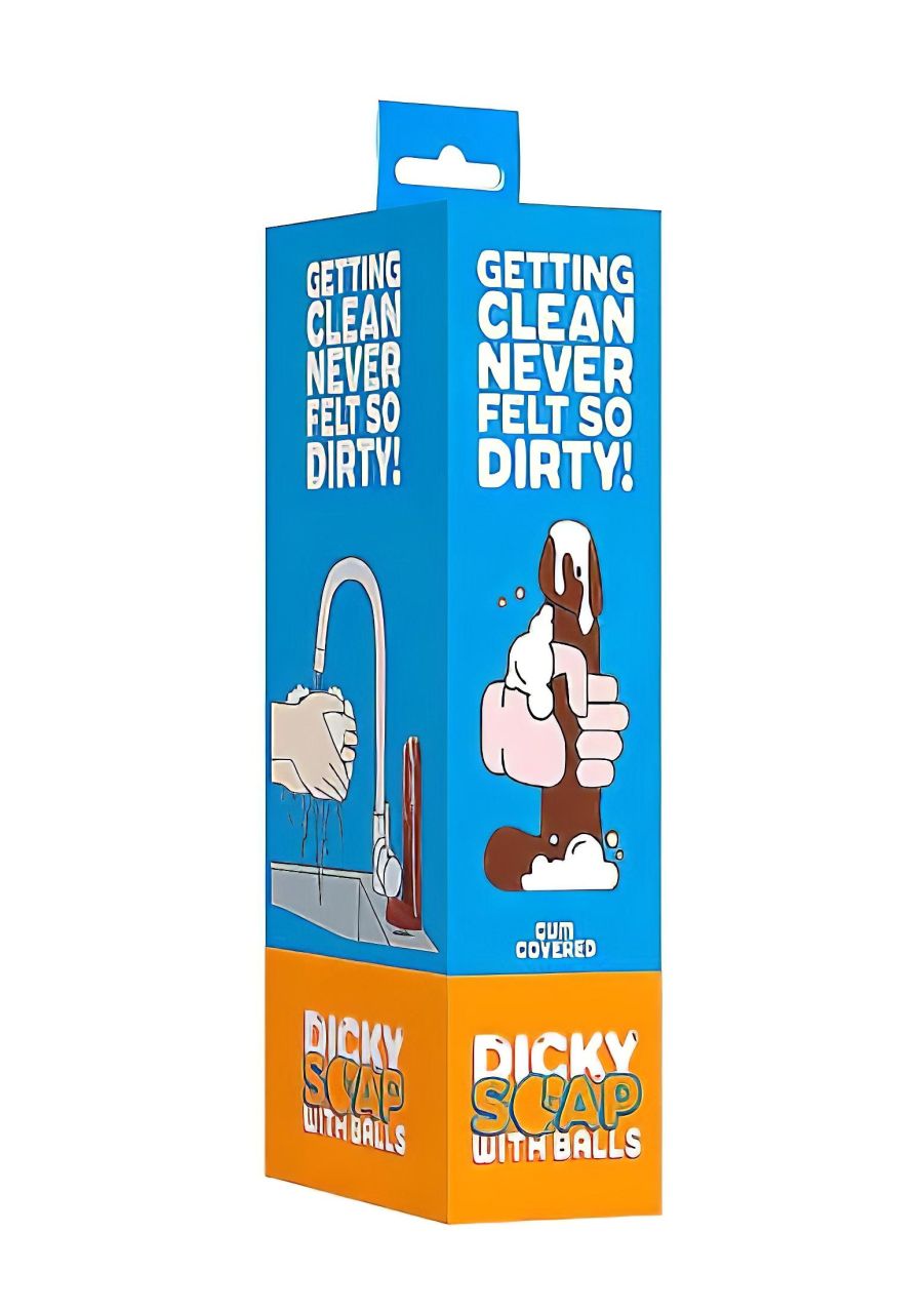 Dicky Cum - szappan pénisz herékkel - barna (250g) Dicky Cum - szappan pénisz herékkel - barna (250g)