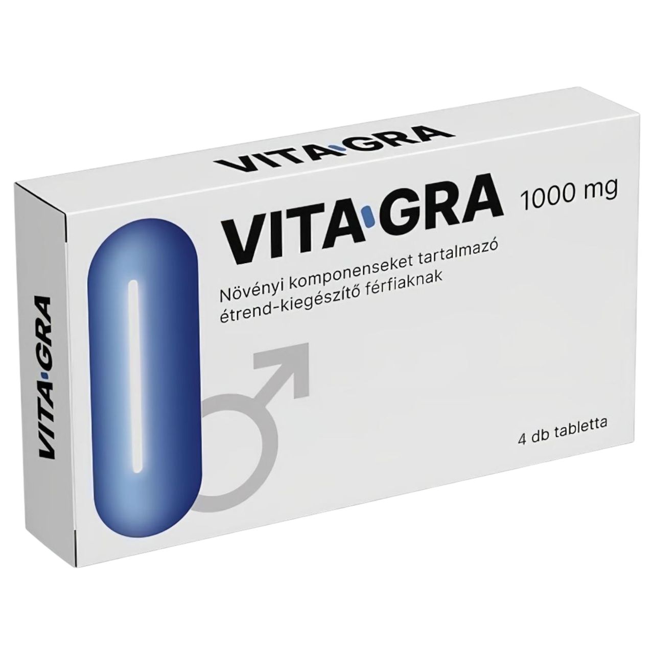 Vitagra - étrend-kiegészítő tabletta férfiaknak (4db) Vitagra - étrend-kiegészítő tabletta férfiaknak (4db)