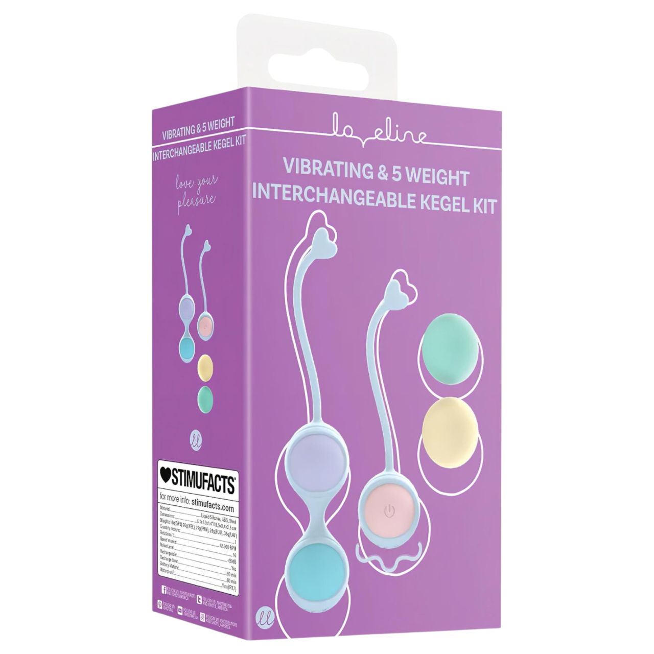 Loveline - vibrációs gésagolyó szett (lila) Loveline - vibrációs gésagolyó szett (lila)