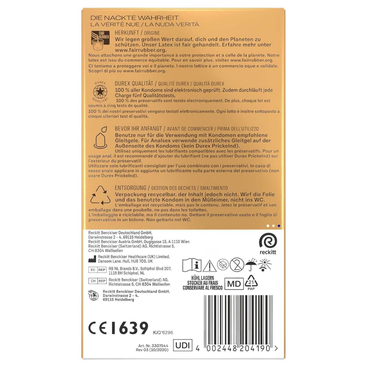 Durex Hautnah XXL- extra nagy óvszer (10db) Durex Hautnah XXL- extra nagy óvszer (10db)