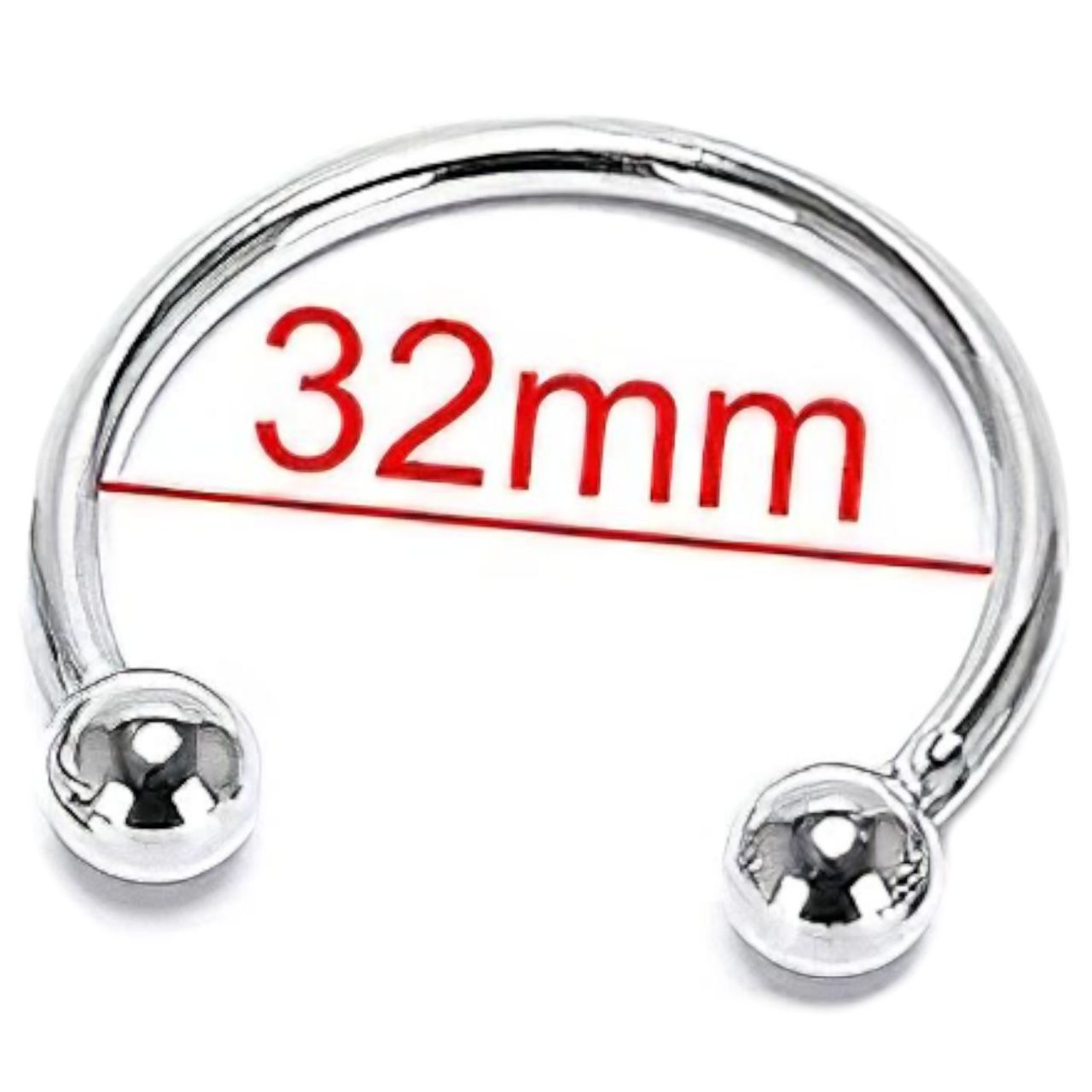 Rozsdamentes fém makkgyűrű - ejakuláció késleltetéshez (32mm) Rozsdamentes fém makkgyűrű - ejakuláció késleltetéshez (32mm)
