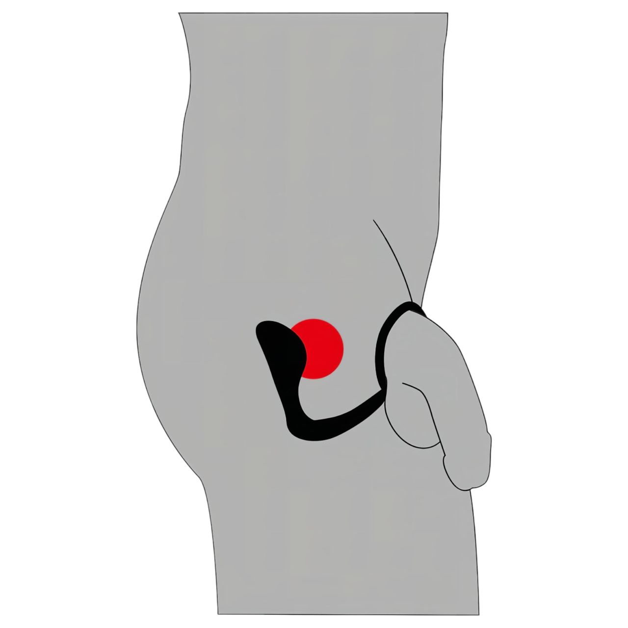 Black Velvets - anál plug péniszgyűrűvel (fekete) Black Velvets - anál plug péniszgyűrűvel (fekete)