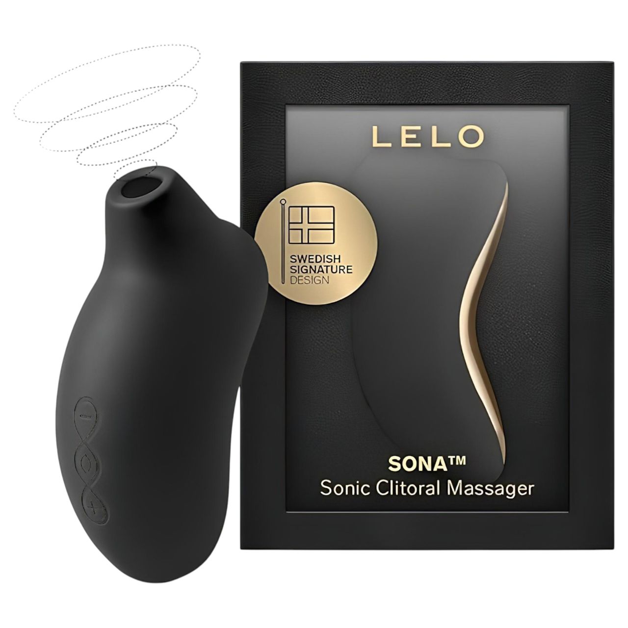 LELO Sona - hanghullámos csiklóizgató (fekete)