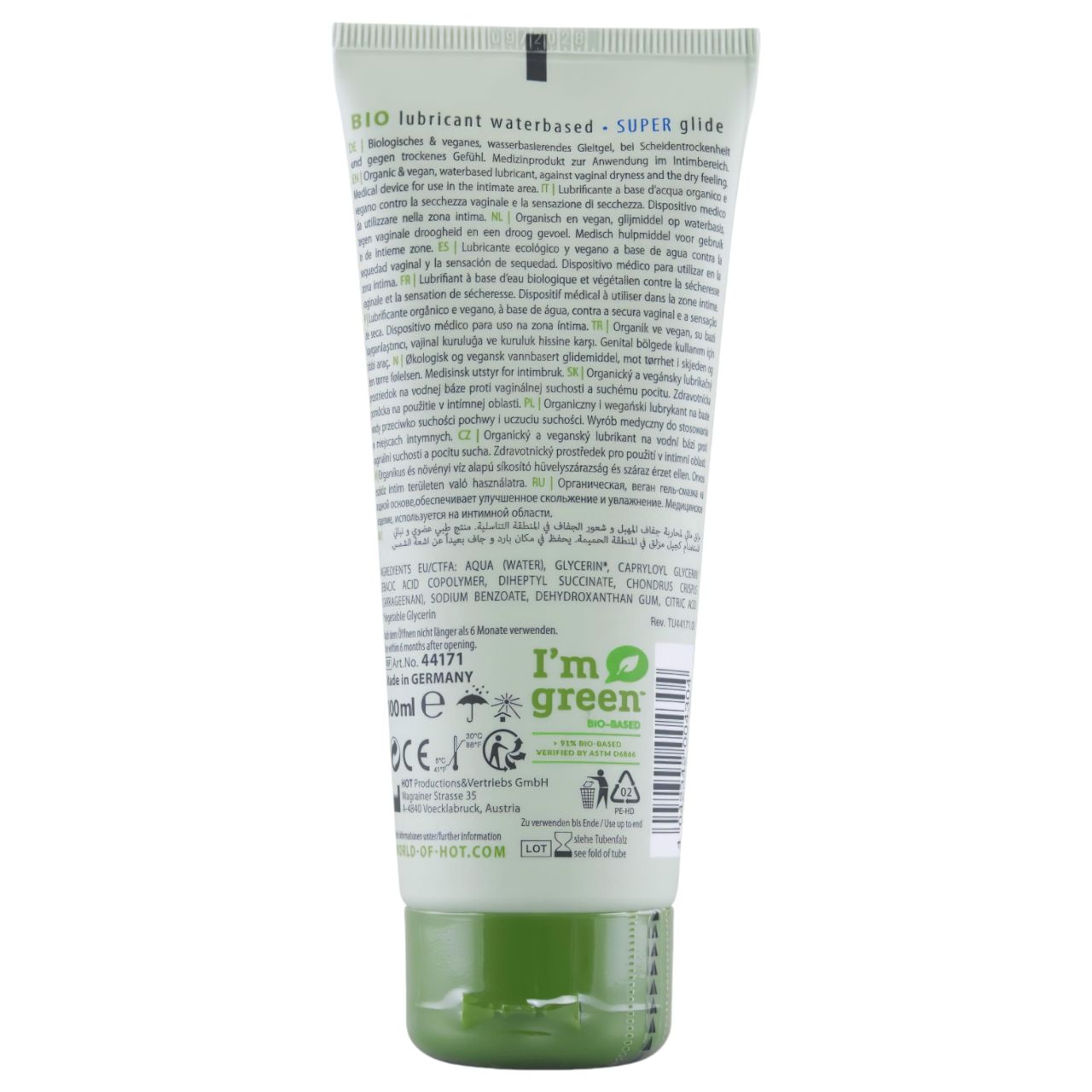 HOT Bio Super - vegán vízbázisú síkosító (100ml) HOT Bio Super - vegán vízbázisú síkosító (100ml)