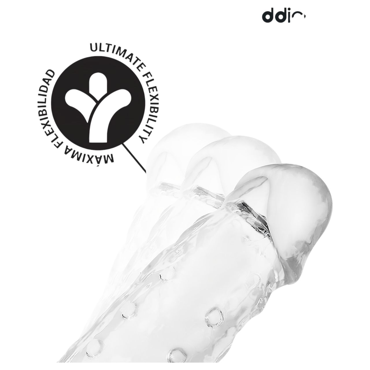 Addicted Toys - péniszköpeny heregyűrűvel - 23cm (átlátszó) Addicted Toys - péniszköpeny heregyűrűvel - 23cm (átlátszó)