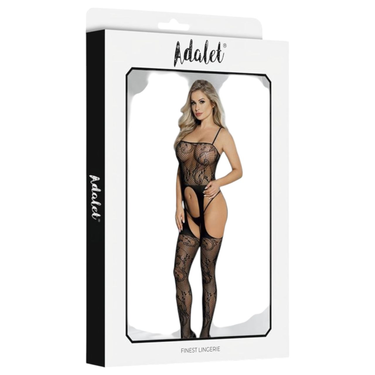 Adalet Lilly - virágos necc szett - (fekete) Adalet Lilly - virágos necc szett - (fekete)