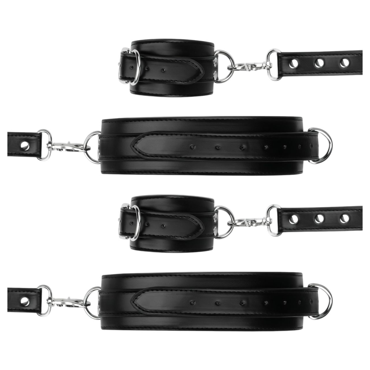 Bedroom Fantasies - csukló- és comb bilincs (fekete) Bedroom Fantasies - csukló- és comb bilincs (fekete)