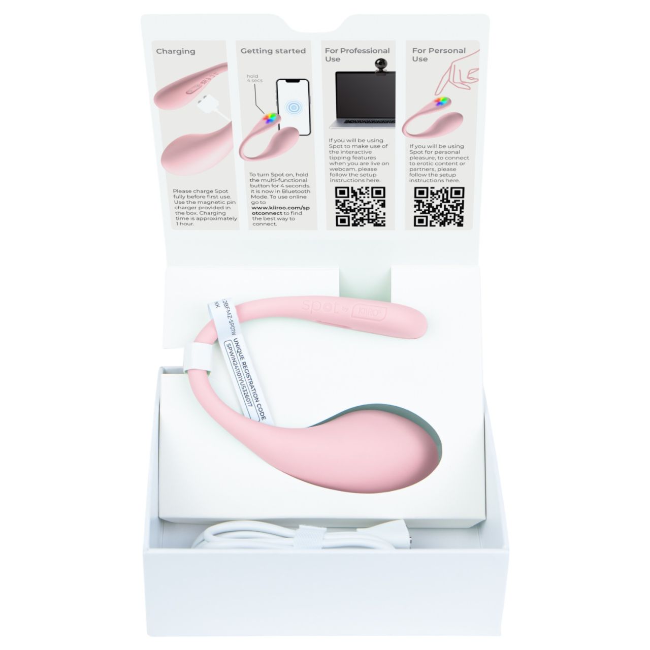 Kiiroo Spot - vibrációs tojás (pink) Kiiroo Spot - vibrációs tojás (pink)