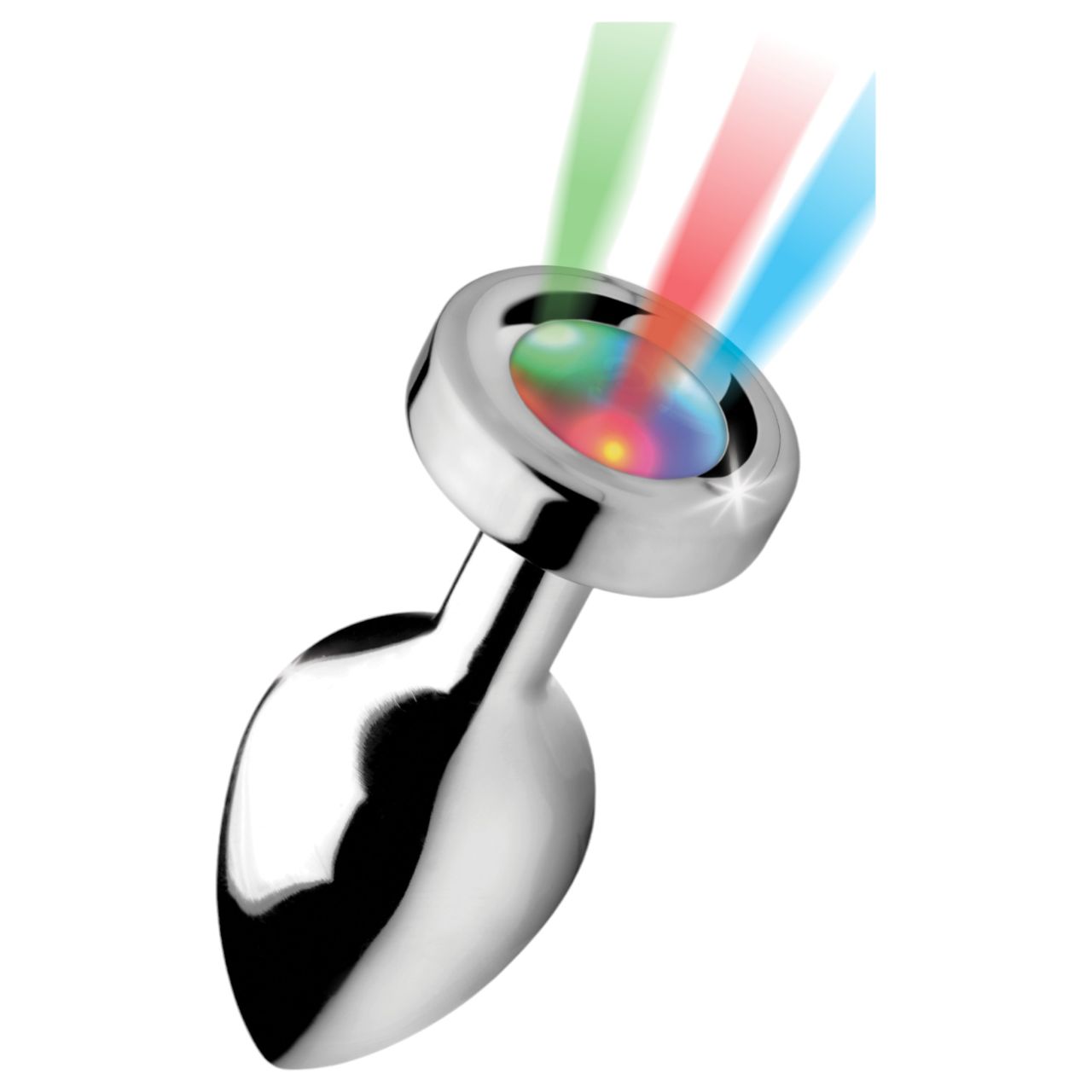 Booty Sparks - világító anál plug - közepes (ezüst) Booty Sparks - világító anál plug - közepes (ezüst)