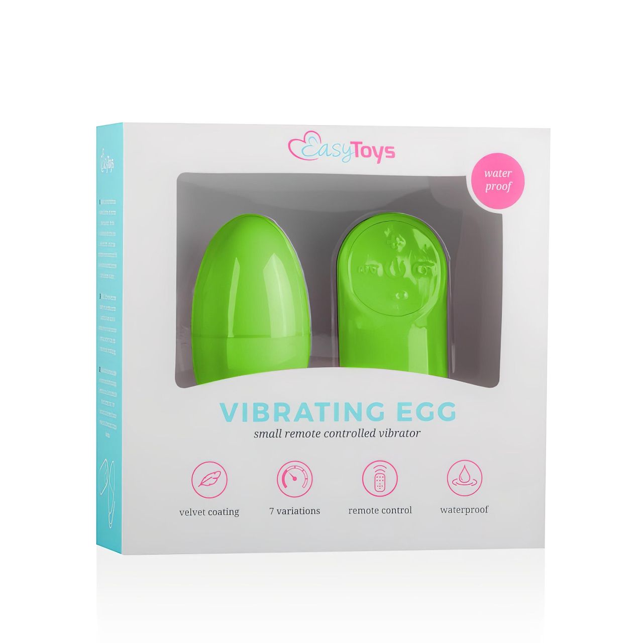 Easytoys - 7 ritmusú rádiós vibrációs tojás (zöld) Easytoys - 7 ritmusú rádiós vibrációs tojás (zöld)