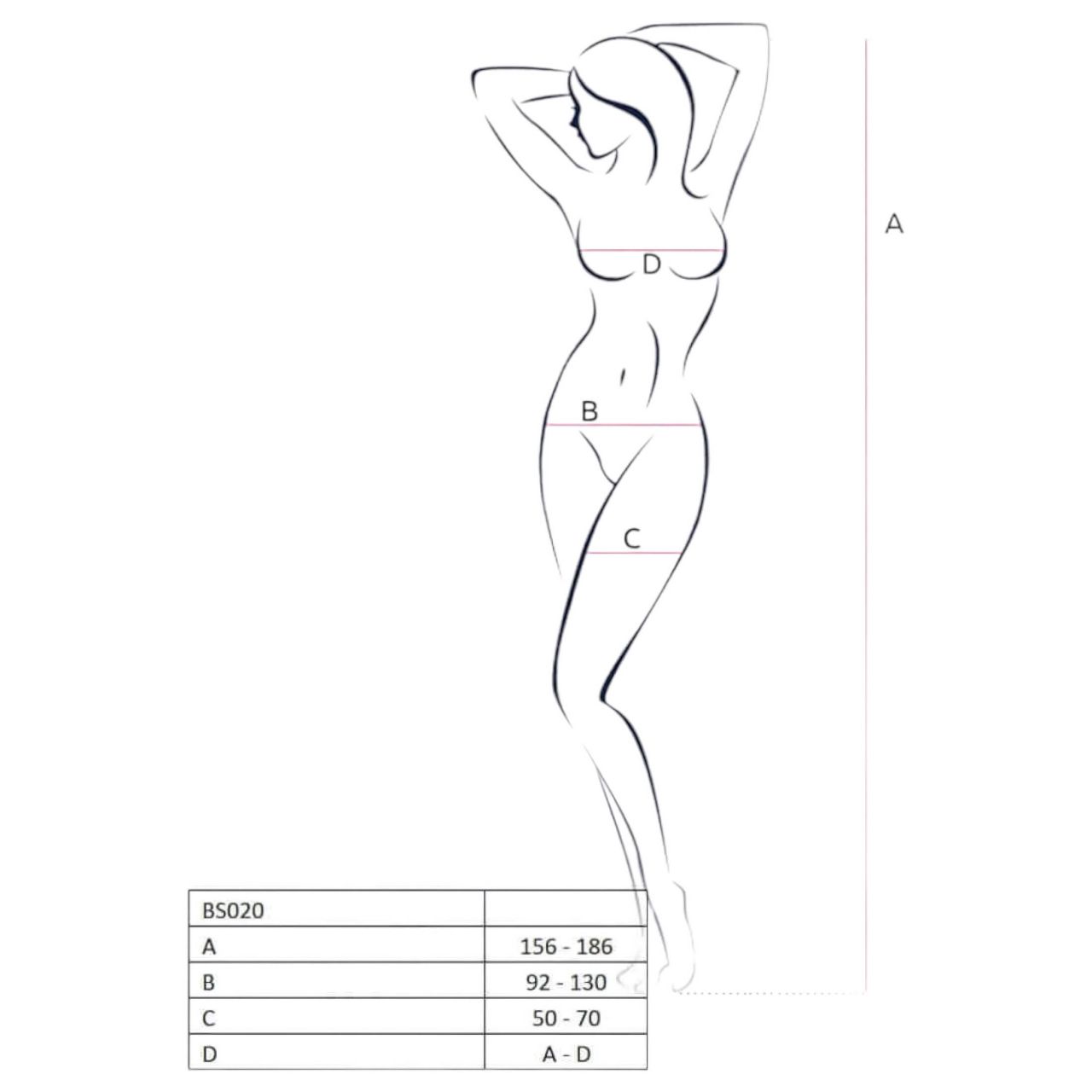 Passion BS020 - díszített nyitott overál (fekete) - S-L Passion BS020 - díszített nyitott overál (fekete) - S-L