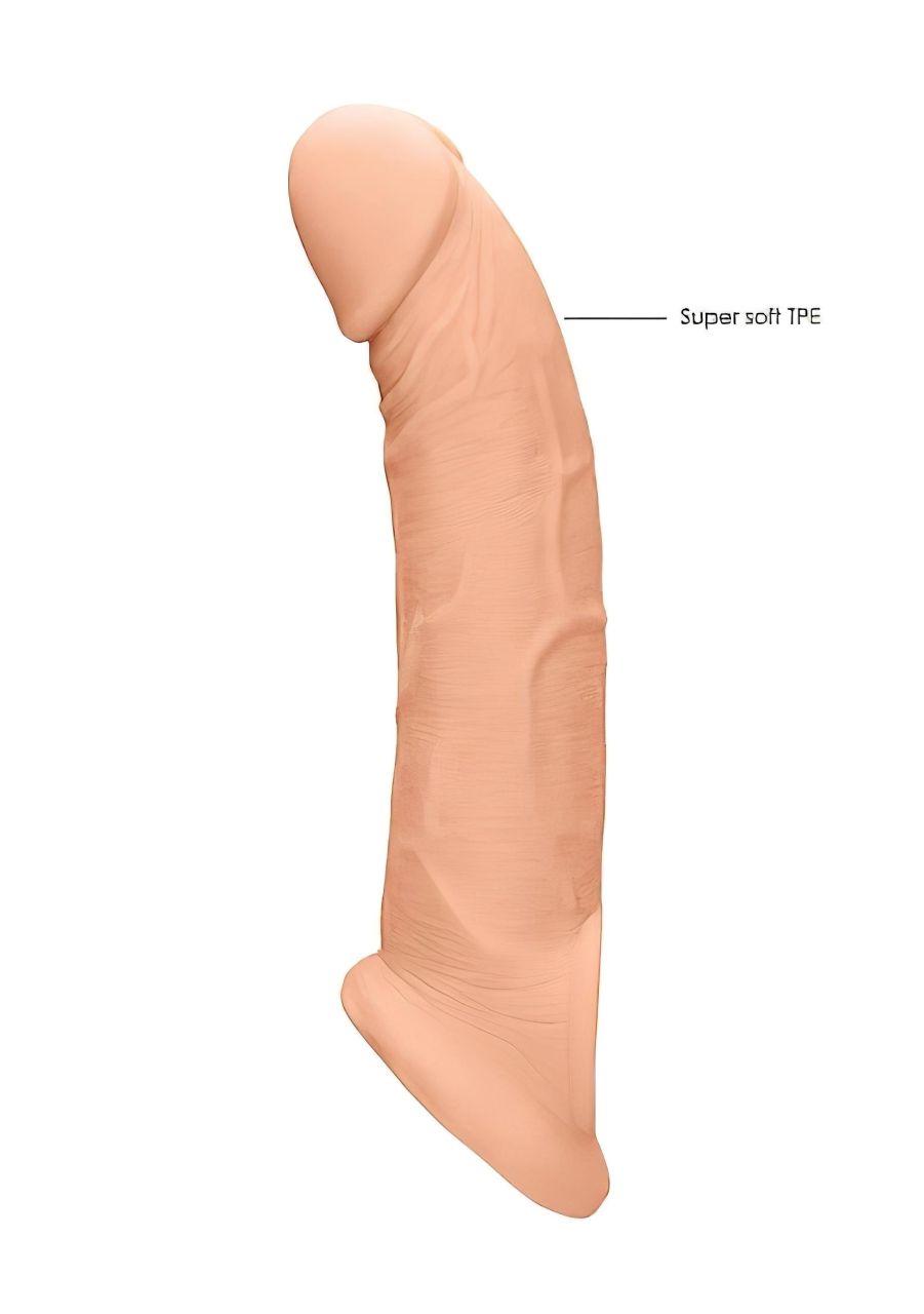 RealRock Penis Sleeve 9 - péniszköpeny (21,5cm) - natúr RealRock Penis Sleeve 9 - péniszköpeny (21,5cm) - natúr
