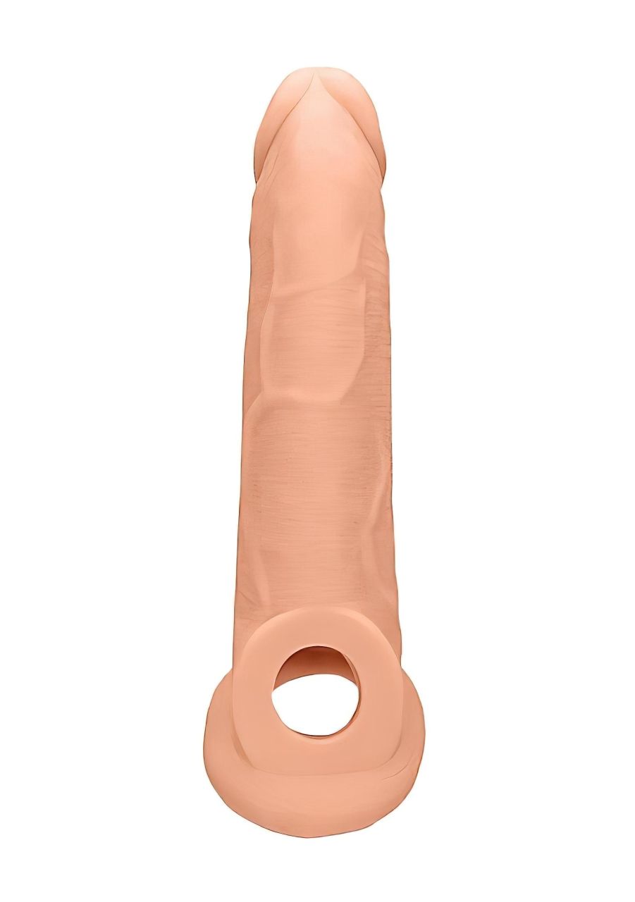RealRock Penis Sleeve 9 - péniszköpeny (21,5cm) - natúr RealRock Penis Sleeve 9 - péniszköpeny (21,5cm) - natúr