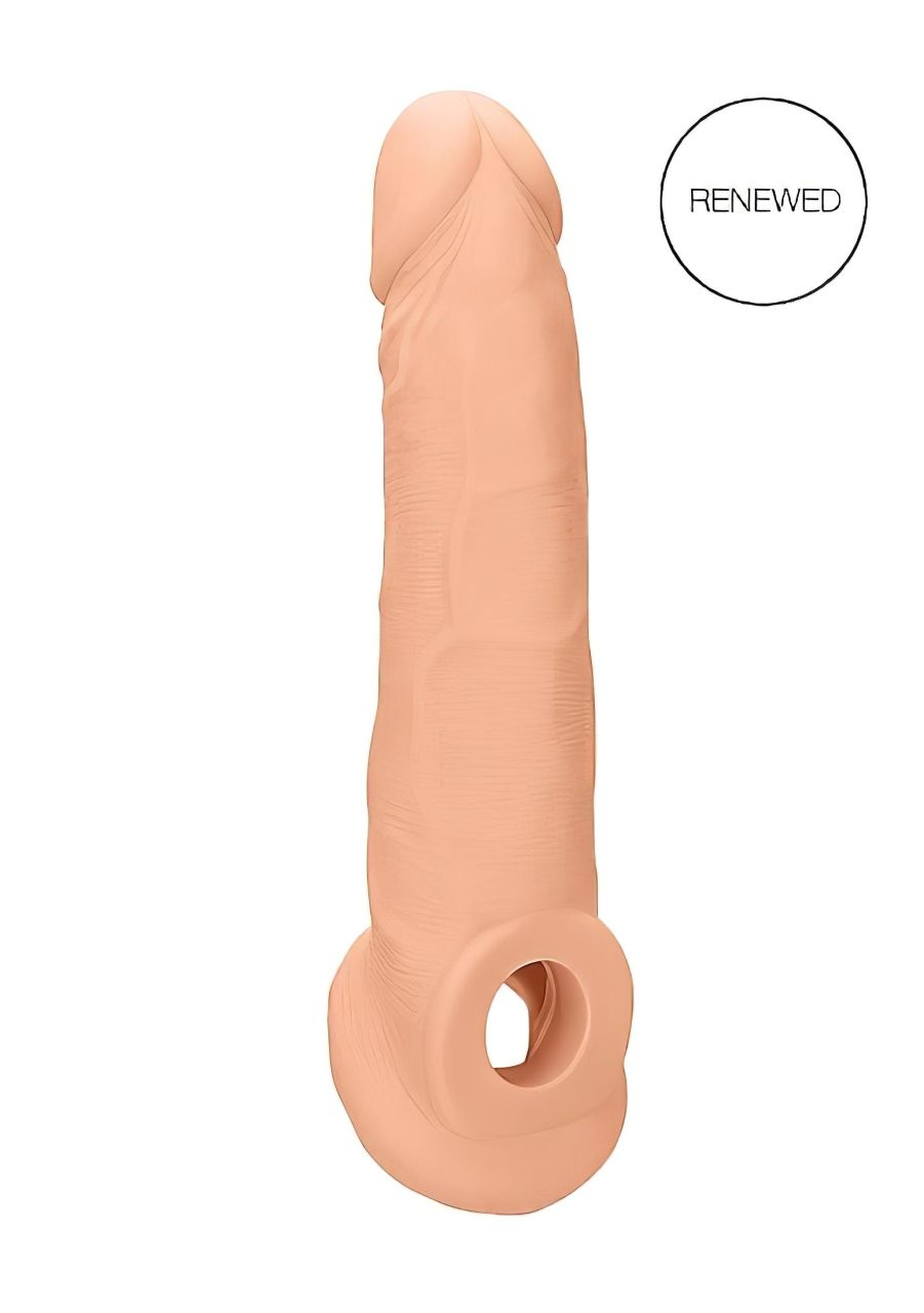RealRock Penis Sleeve 9 - péniszköpeny (21,5cm) - natúr RealRock Penis Sleeve 9 - péniszköpeny (21,5cm) - natúr