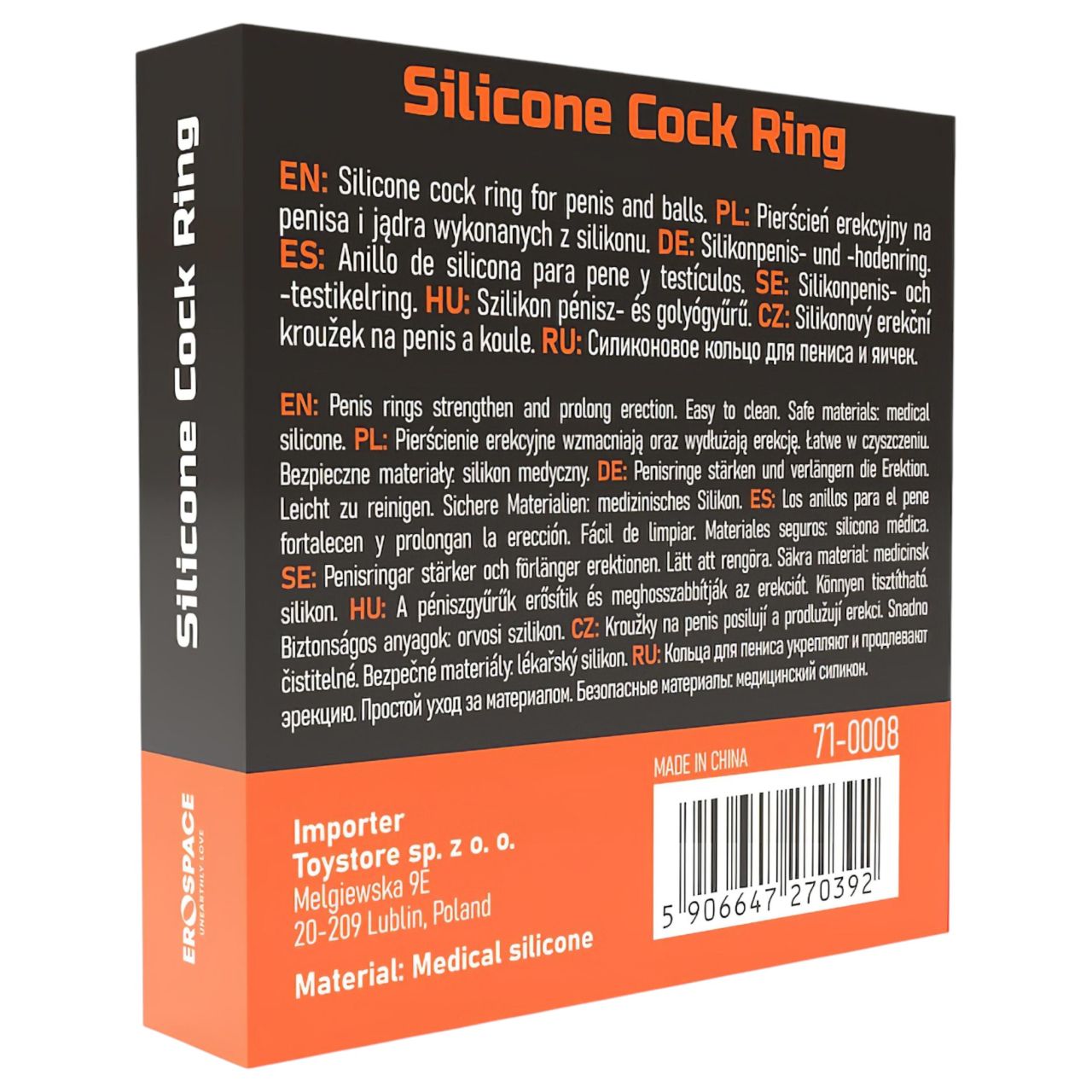 Men's Play - pénisz- és heregyűrű (fekete) Men's Play - pénisz- és heregyűrű (fekete)