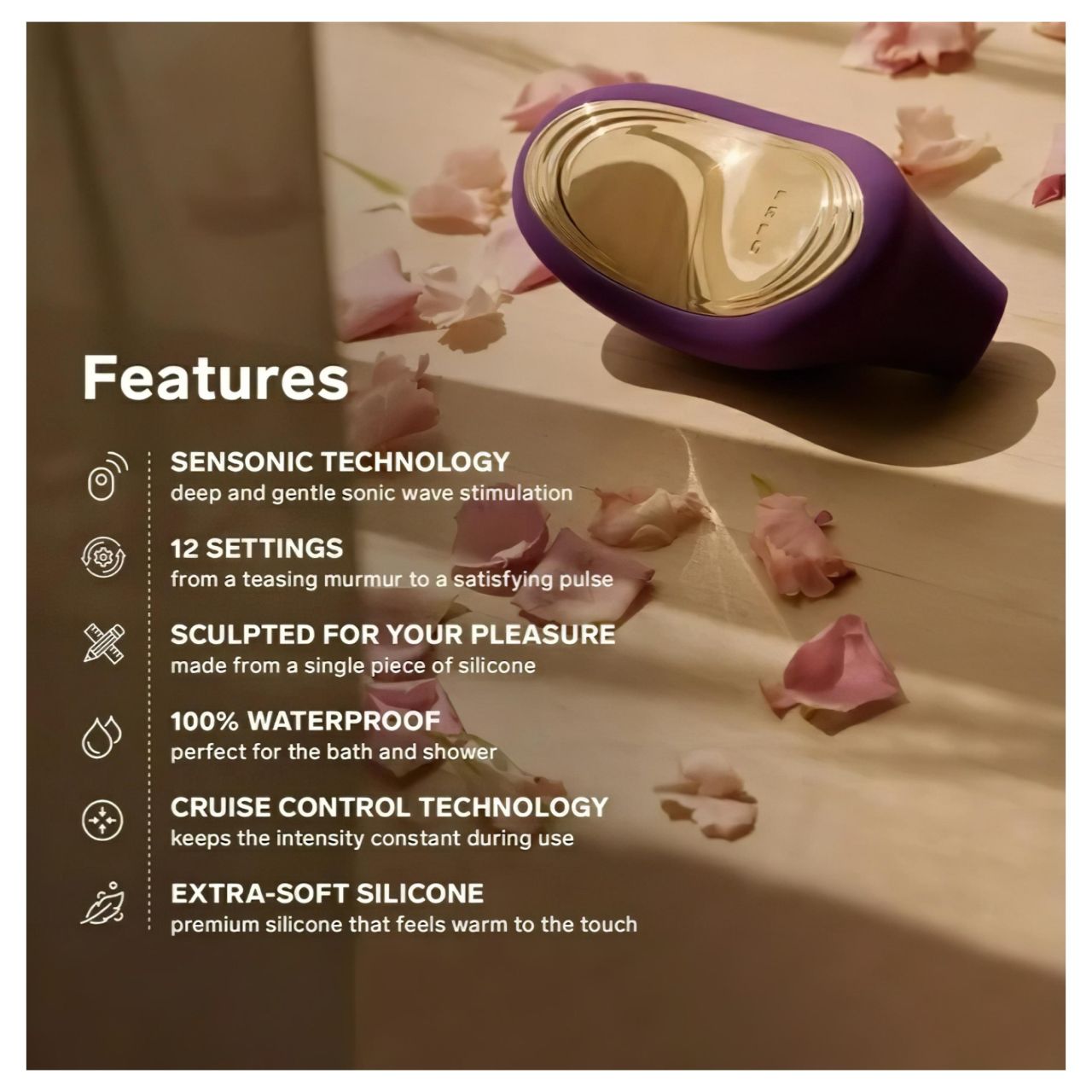 LELO Sona 2 Cruise - hanghullámos csiklóizgató (fekete) LELO Sona 2 Cruise - hanghullámos csiklóizgató (fekete)