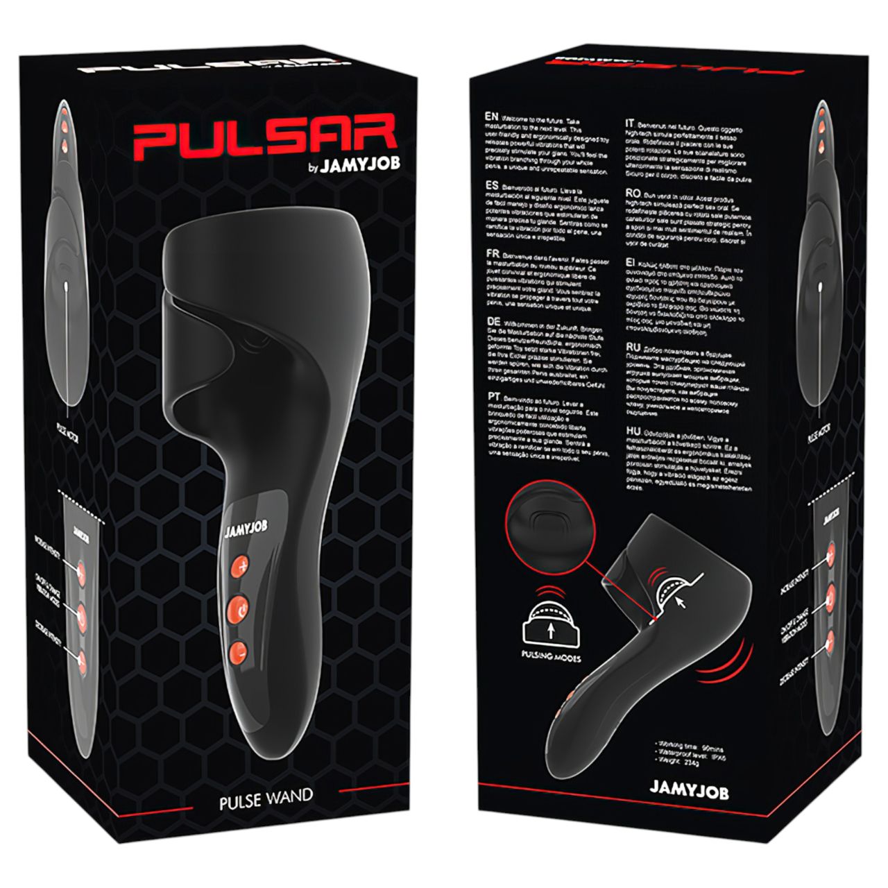 JamyJob - pulzáló makkvibrátor (fekete) JamyJob - pulzáló makkvibrátor (fekete)