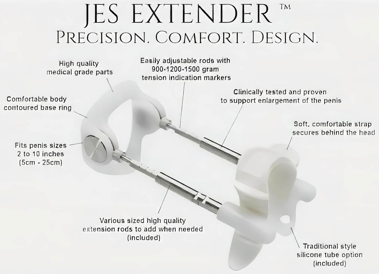 Jes-Extender - Light Standard pénisznövelő készülék (17cm-ig) Jes-Extender - Light Standard pénisznövelő készülék (17cm-ig)