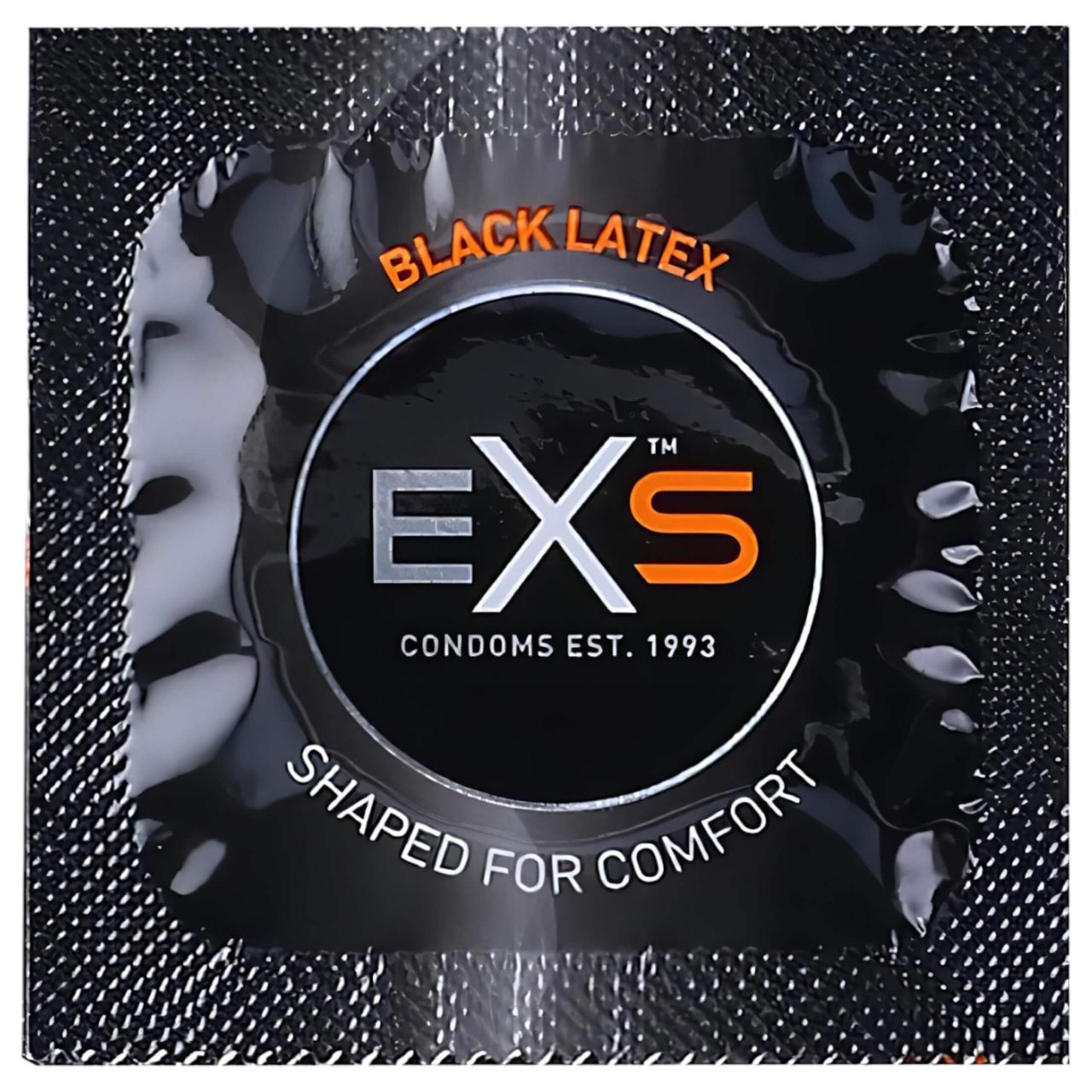 EXS Black - latex óvszer - fekete (100db) EXS Black - latex óvszer - fekete (100db)