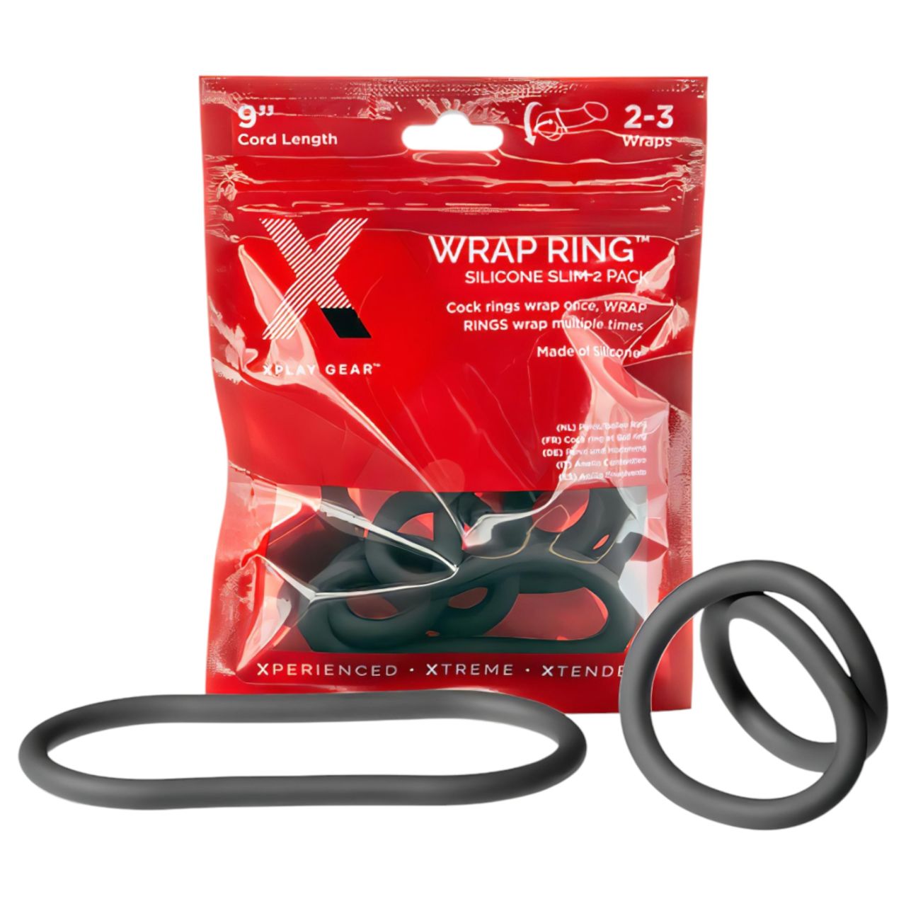 Perfect Fit Slim Wrap 9 - vékony péniszgyűrű - fekete (22cm) Perfect Fit Slim Wrap 9 - vékony péniszgyűrű - fekete (22cm)