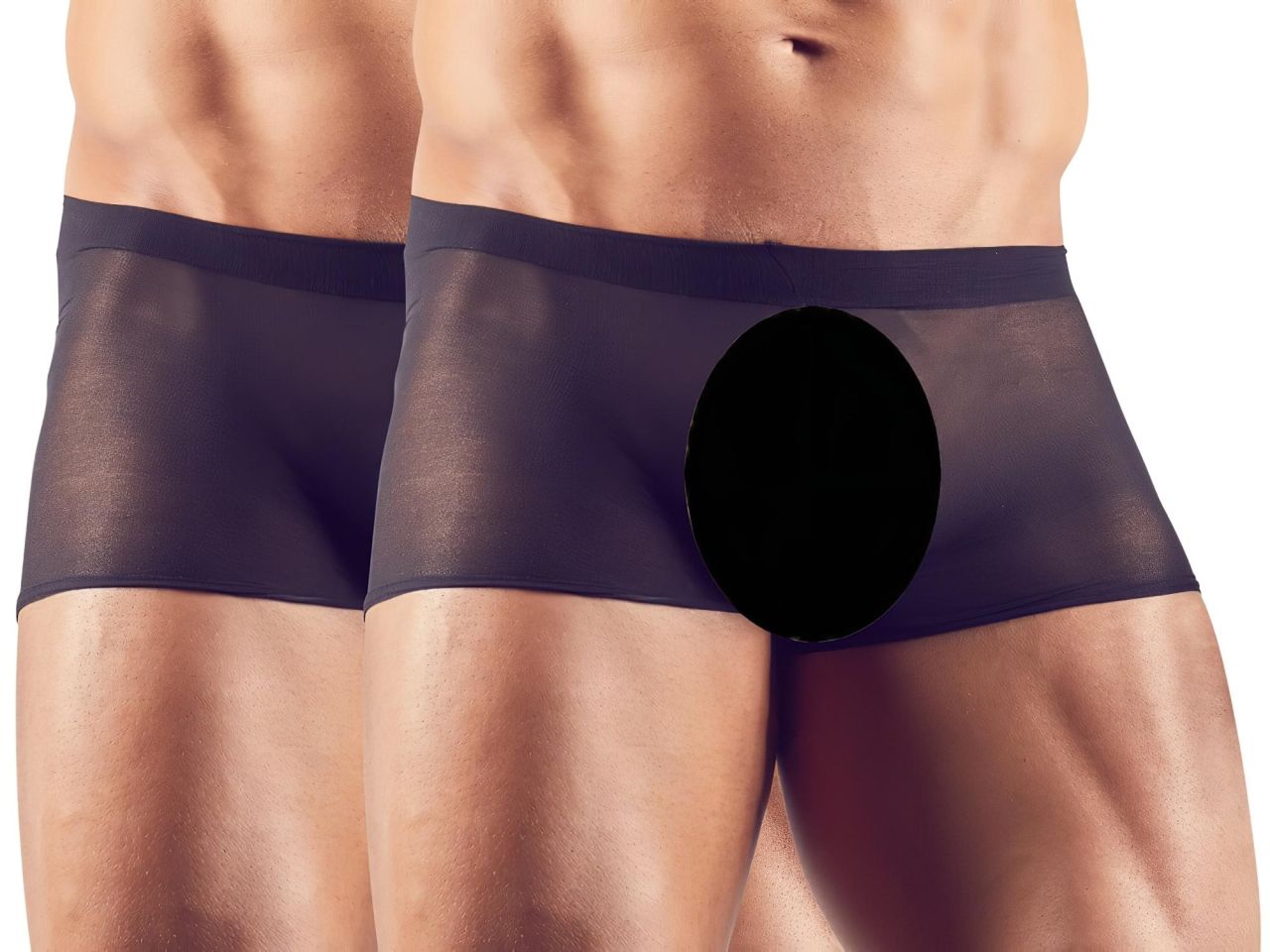 Svenjoyment - átlátszó boxer szett - fekete (2 részes) S-L Svenjoyment - átlátszó boxer szett - fekete (2 részes) S-L