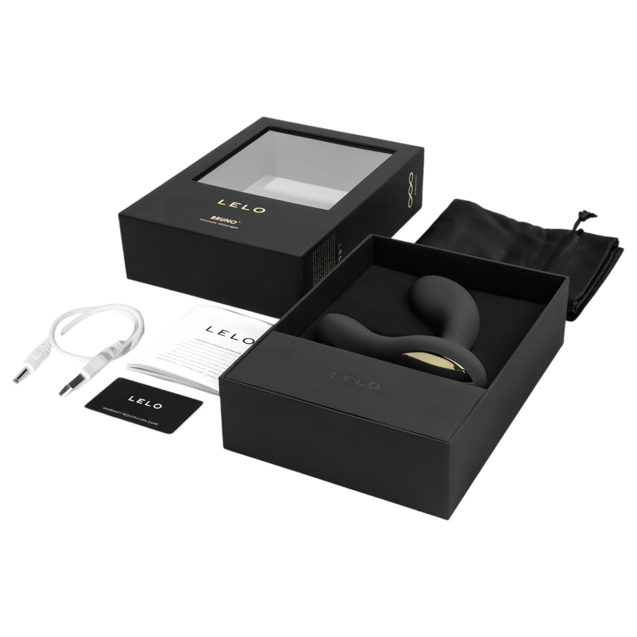 LELO Bruno - 2 motoros prosztata vibrátor (fekete) LELO Bruno - 2 motoros prosztata vibrátor (fekete)