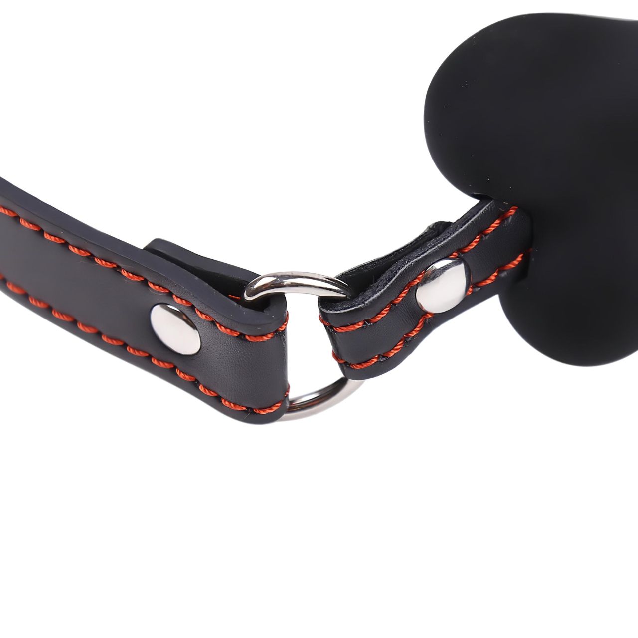 Ida Leather - csont alakú szájpecek (fekete) Ida Leather - csont alakú szájpecek (fekete)