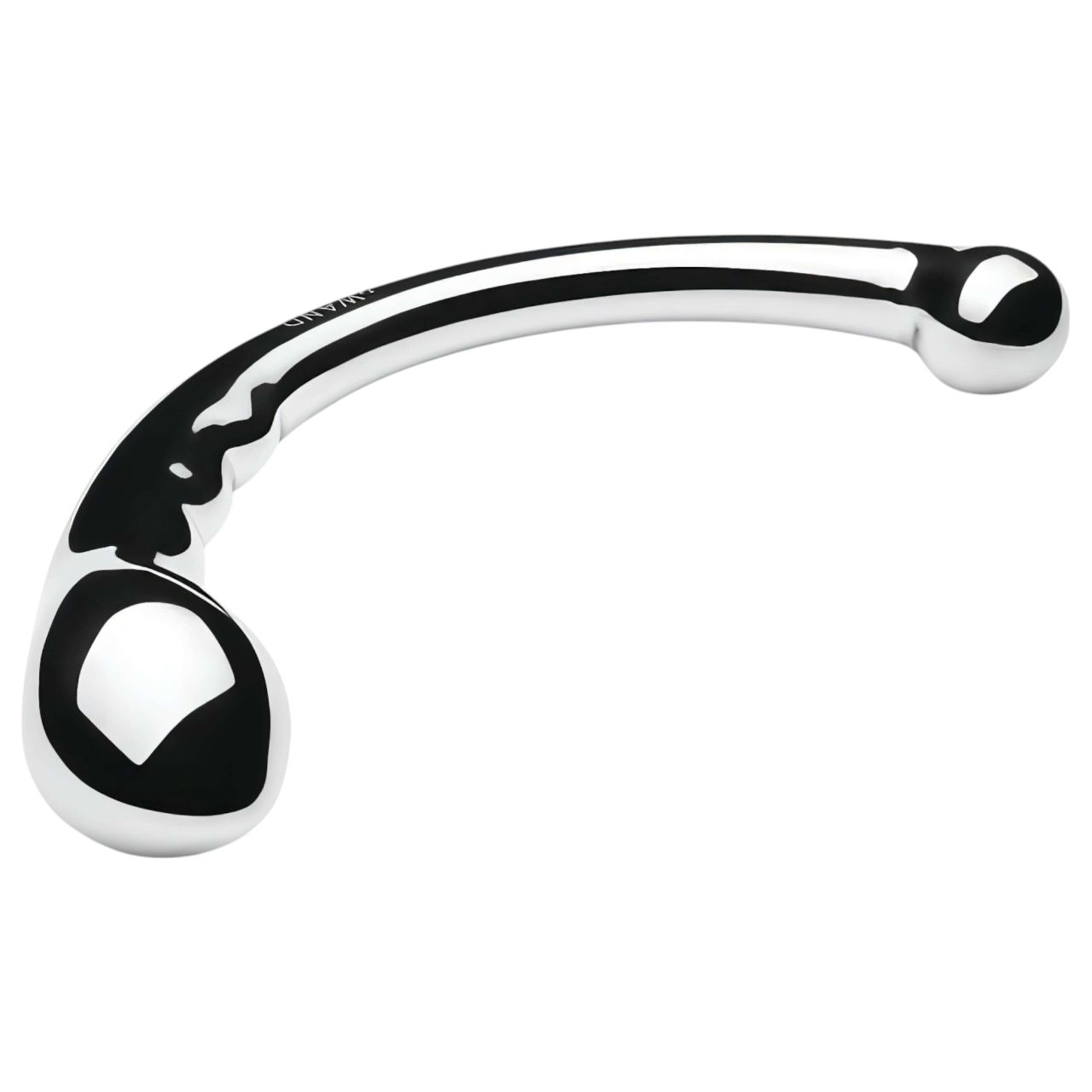 Le Wand - kétvégű rozsdamentes acél dildó (ezüst)